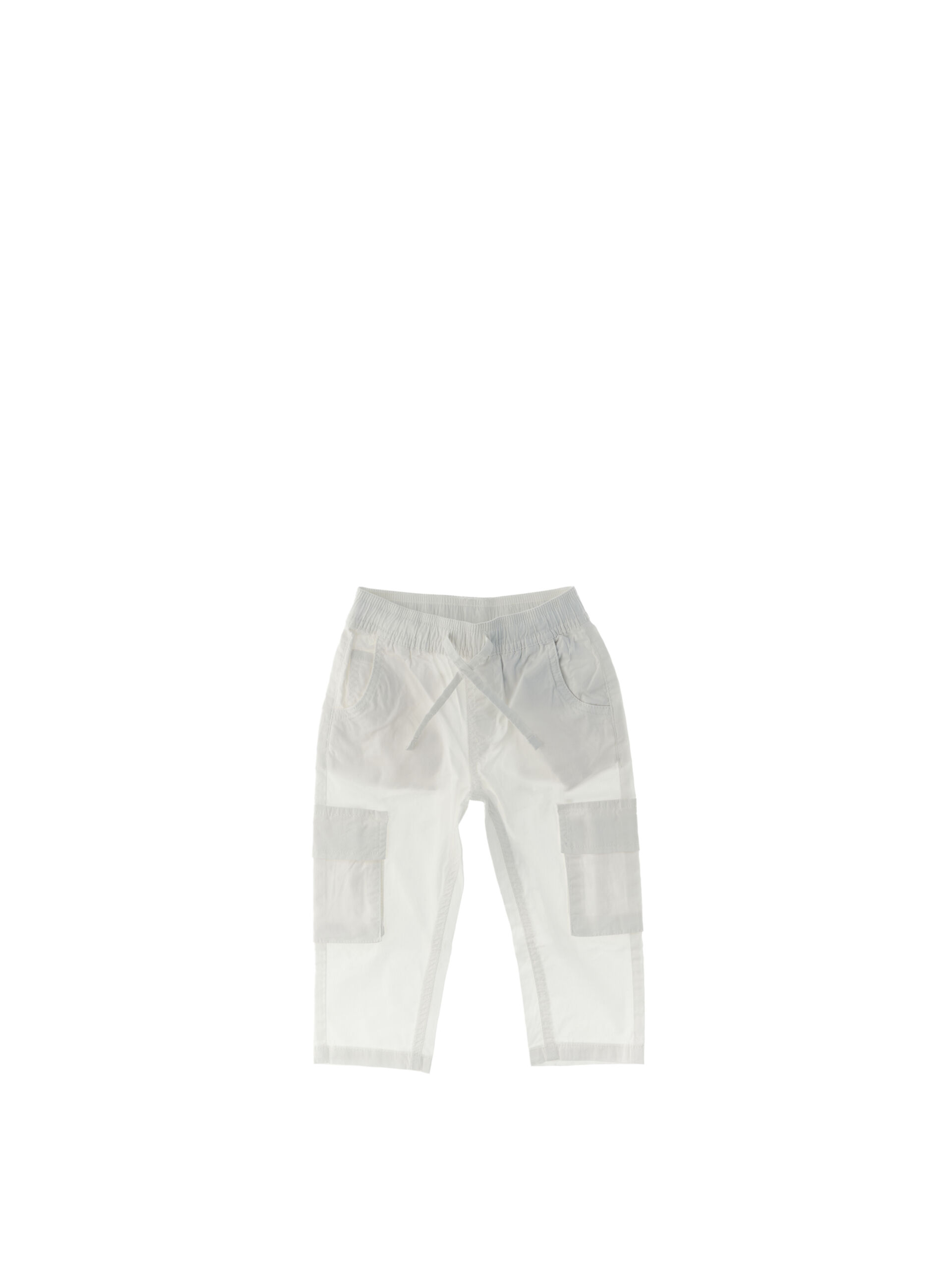 IDO Pantalone Cargo BIANCO