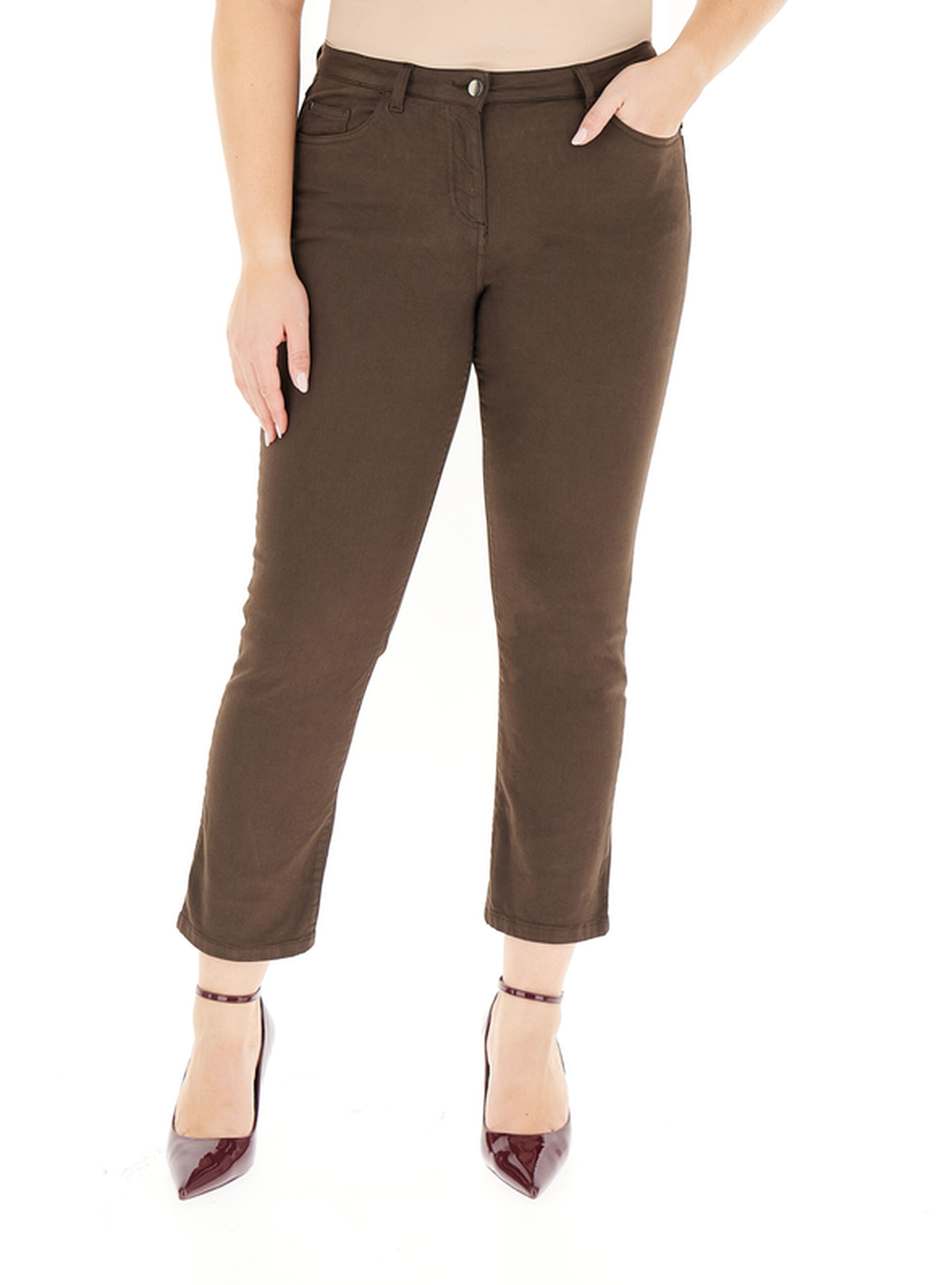 Pantalone cropped MARRONE 25