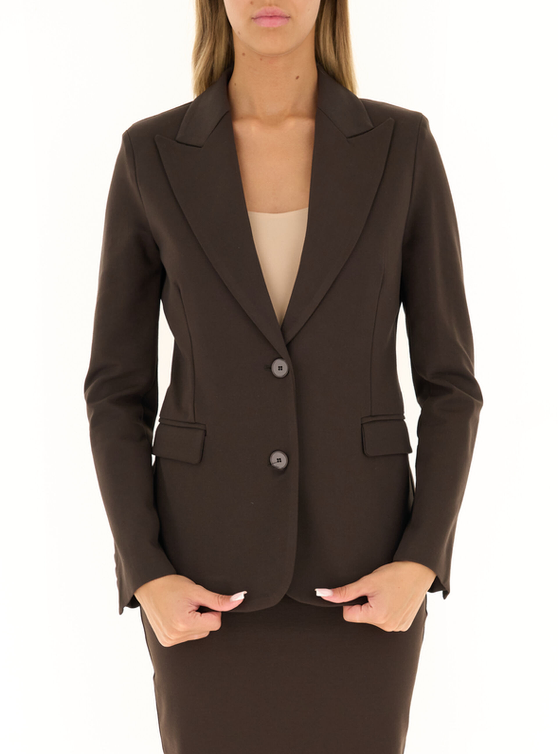 VICOLO Blazer monopetto MARRONE L