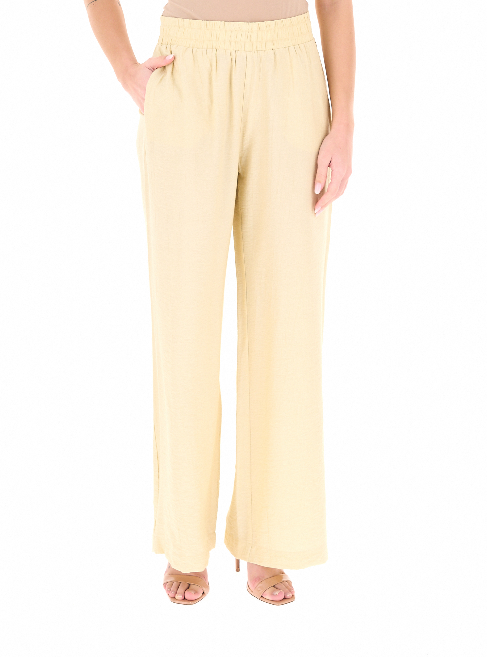 Pantalone wide leg VANIGLIA
