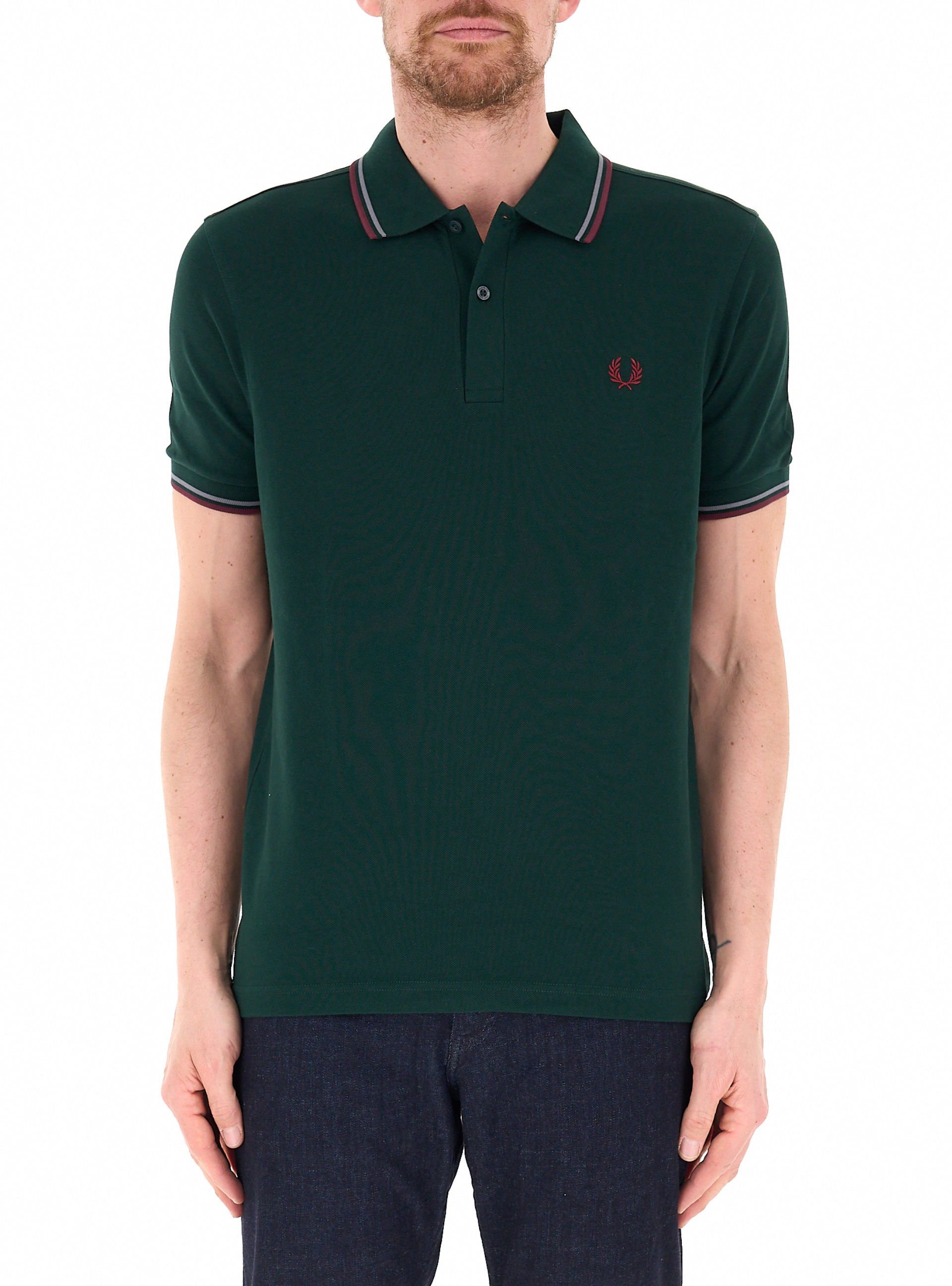 Polo in cotone VERDE SCURO XXL