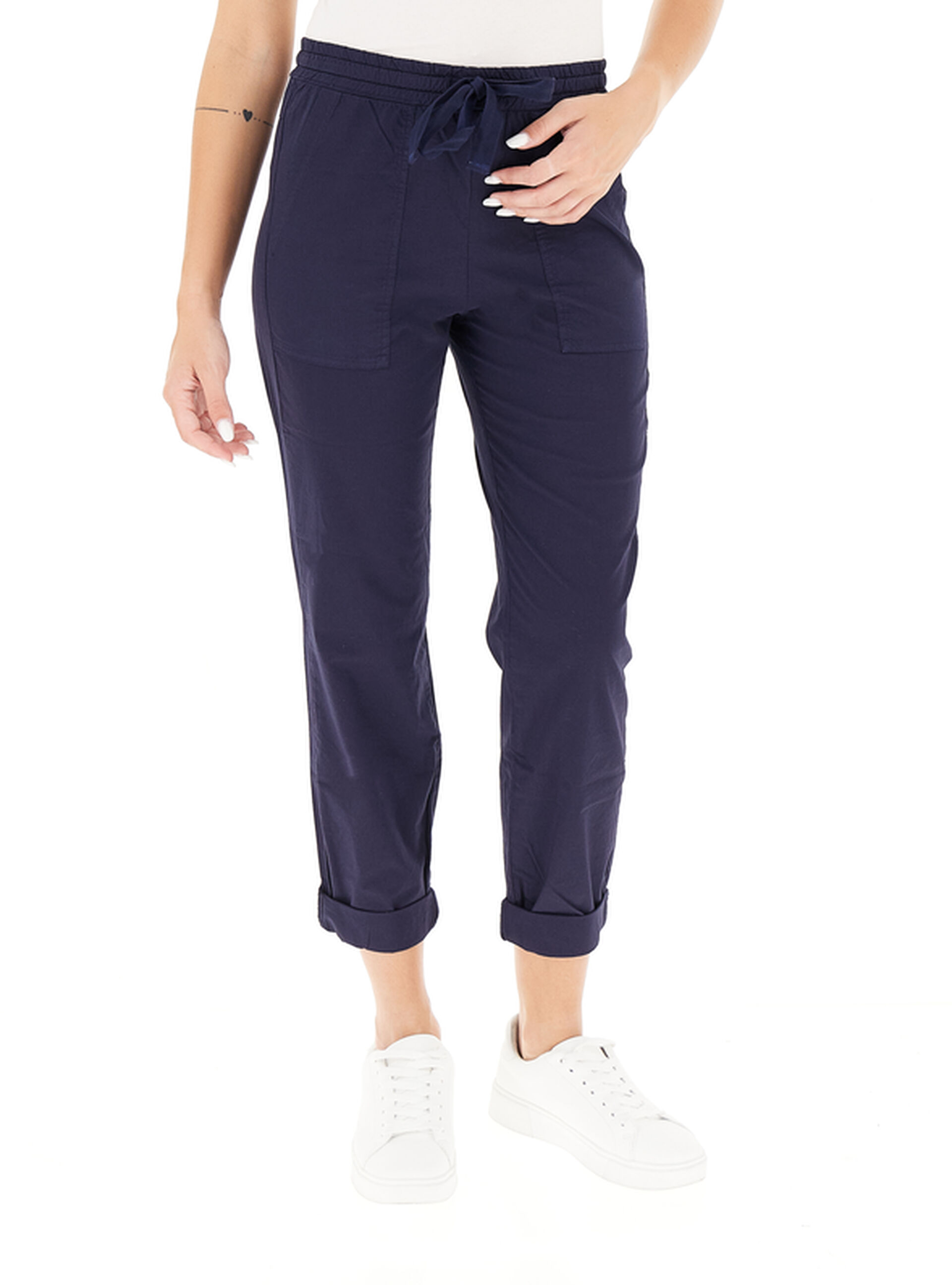 Pantalone in cotone BLU NOTTE XS