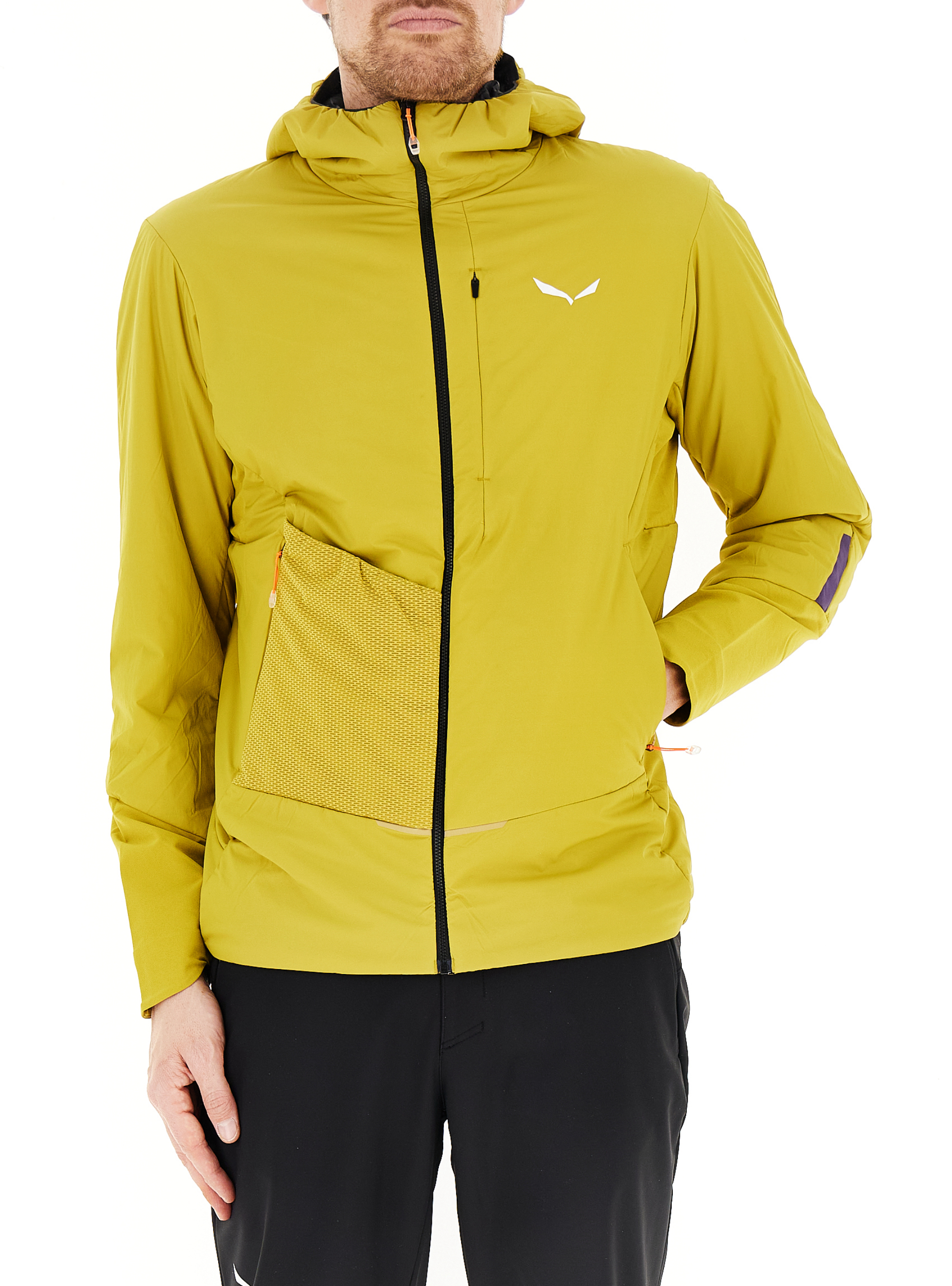 Salewa Giacca con cappuccio SENAPE