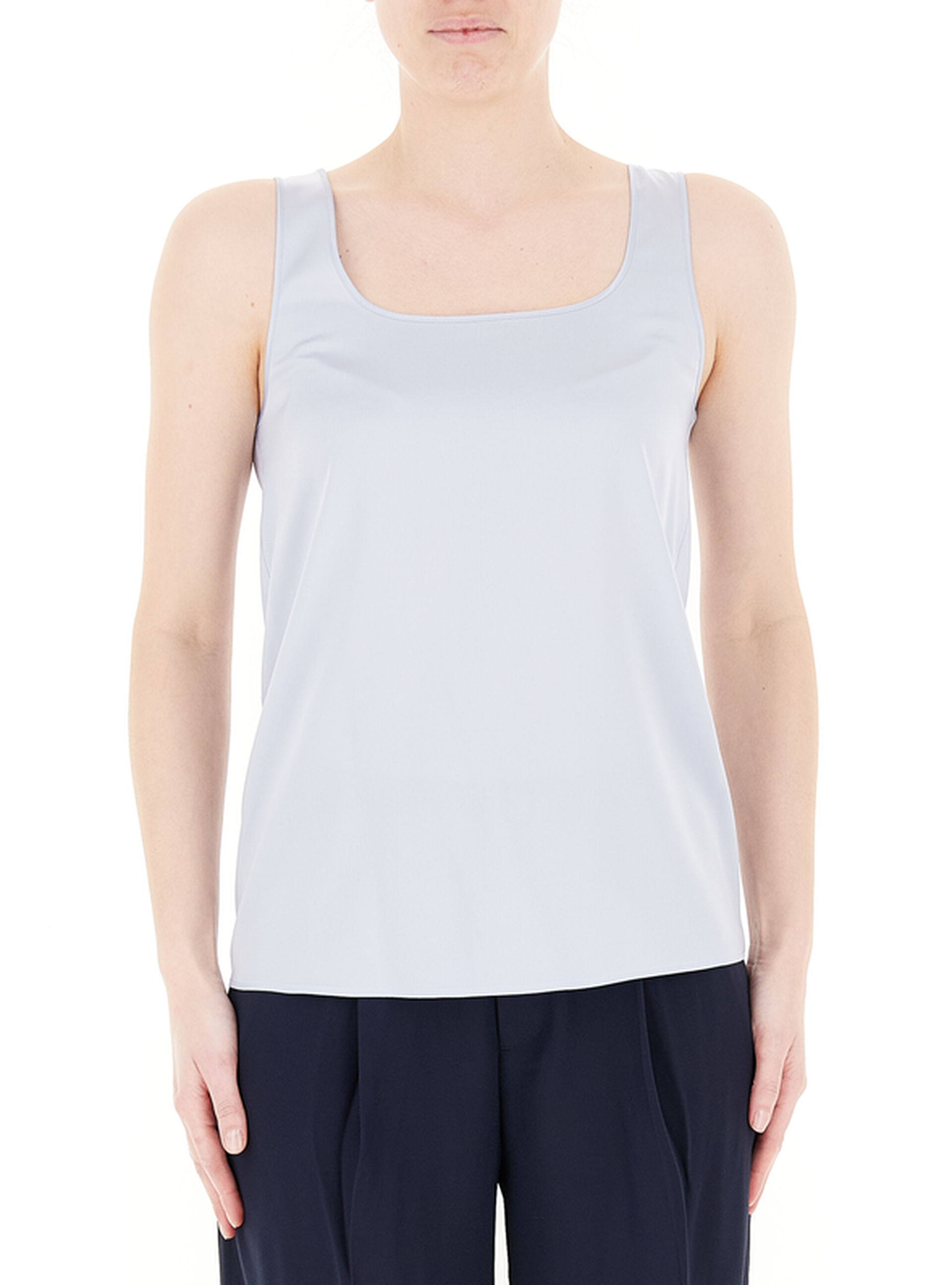 Top scollo quadrato GRIGIO GHIACCIO