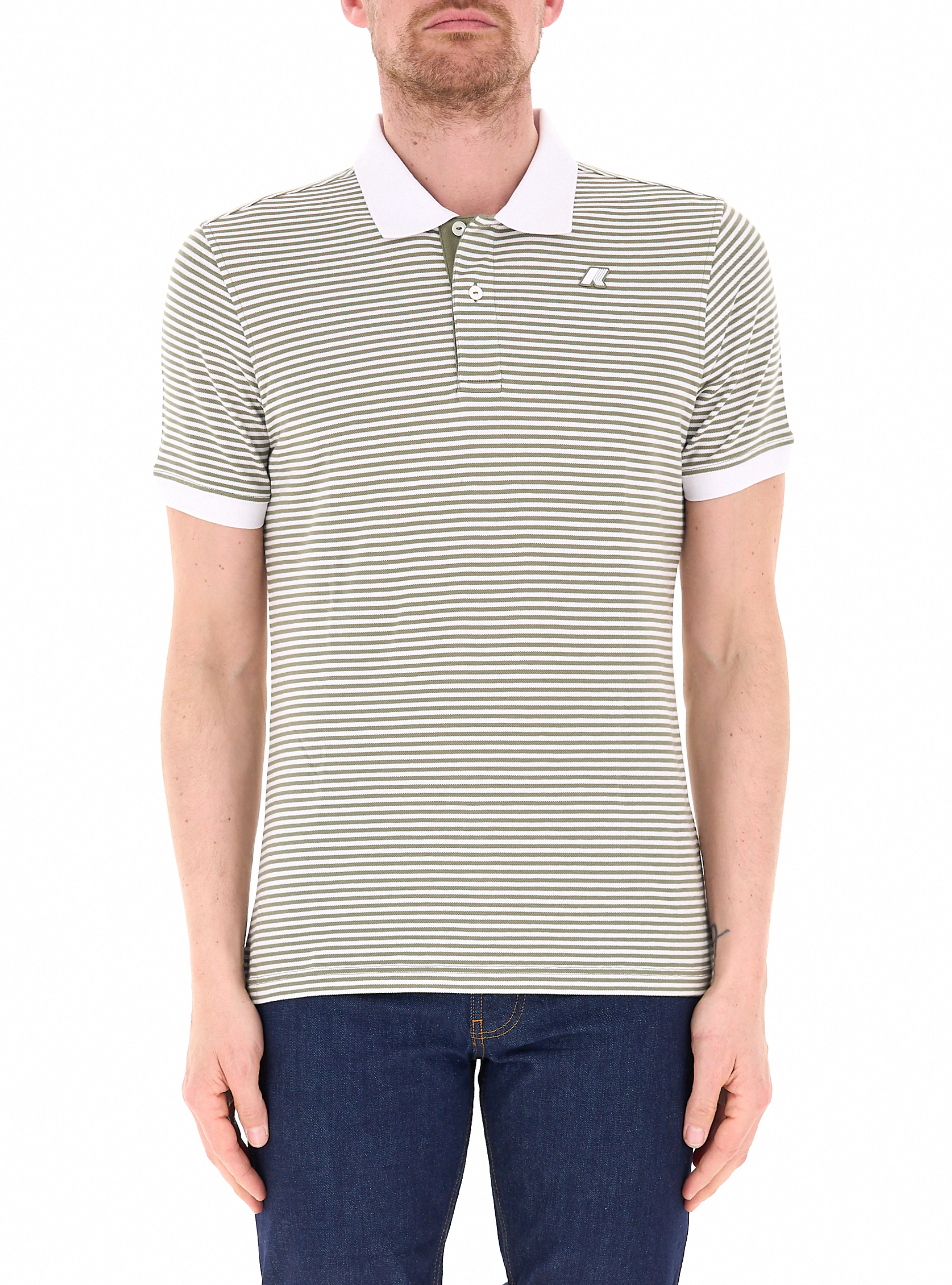 K-way Polo a righe SALVIA