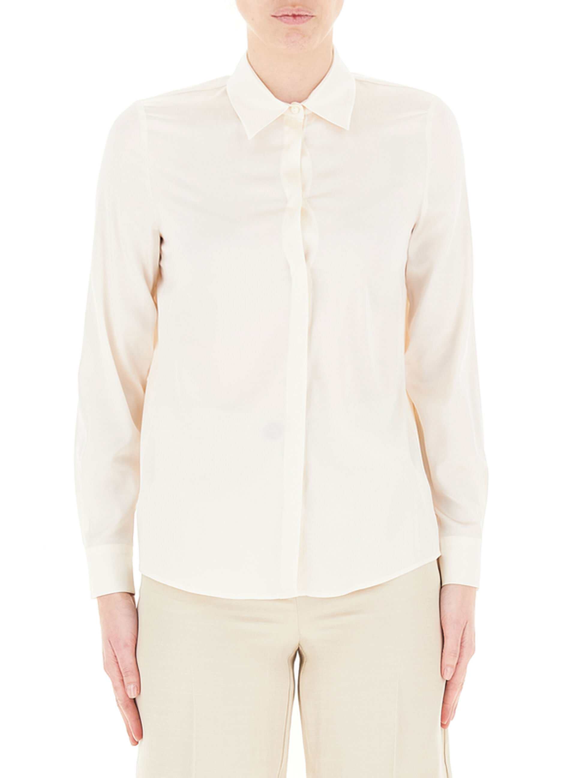 Camicia misto seta AVORIO