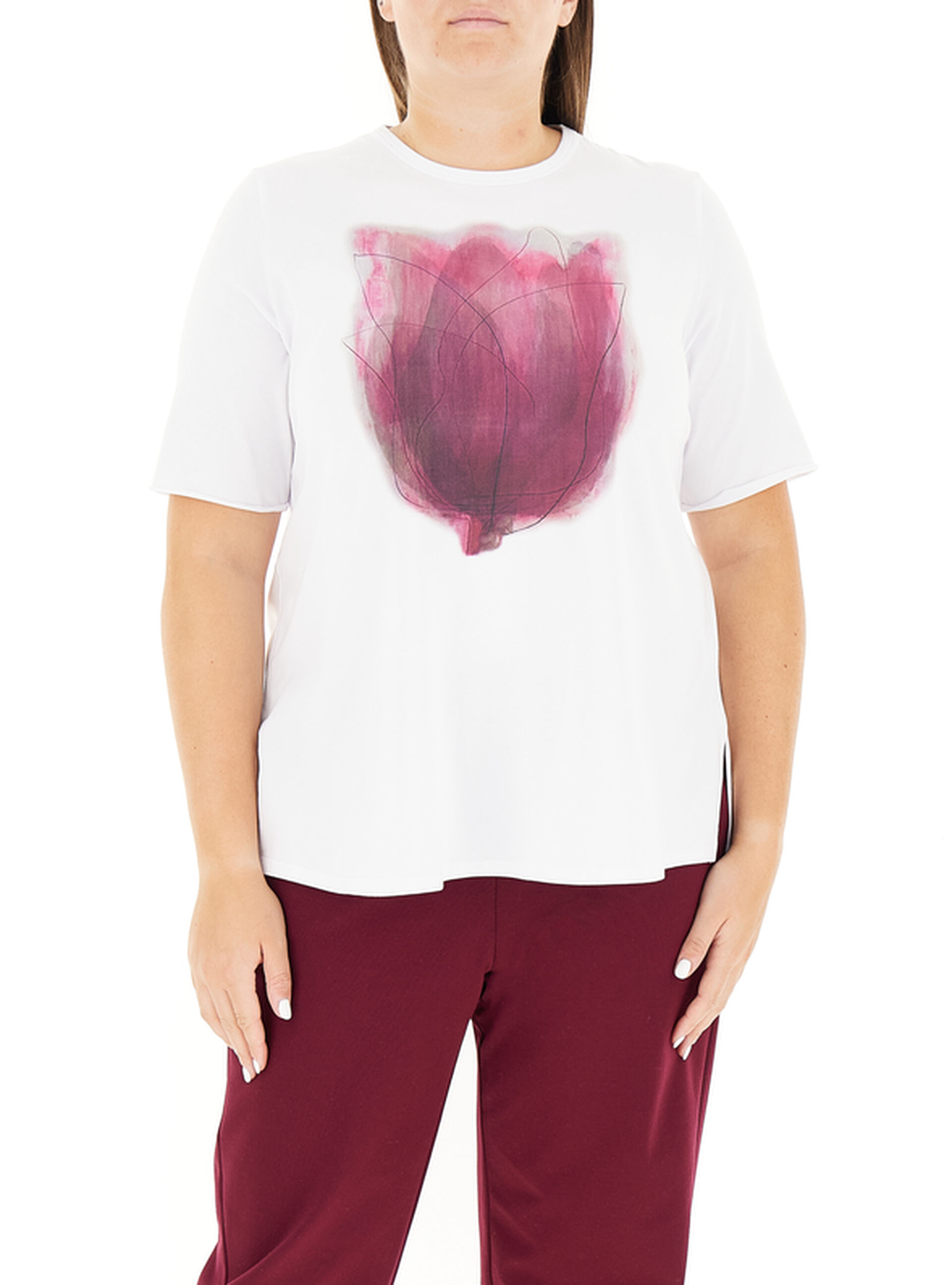T-shirt con stampa BIANCO XL