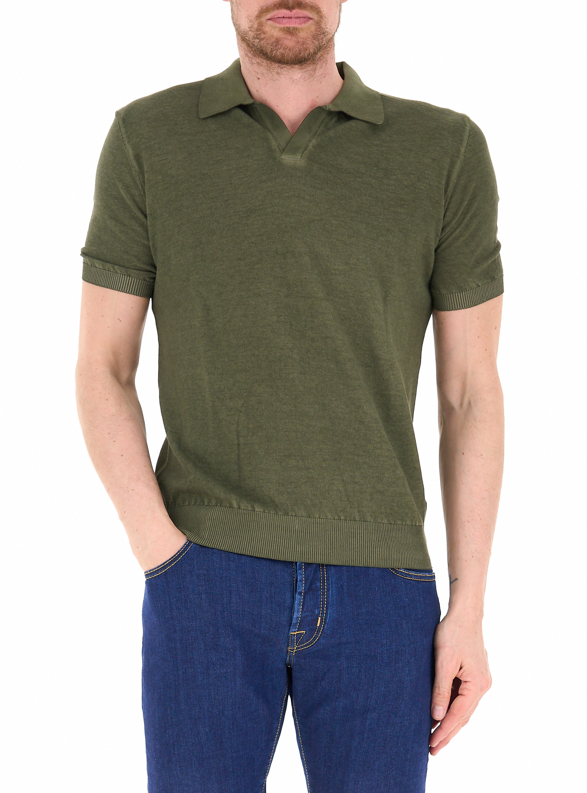 Polo maniche corte VERDE OLIVA