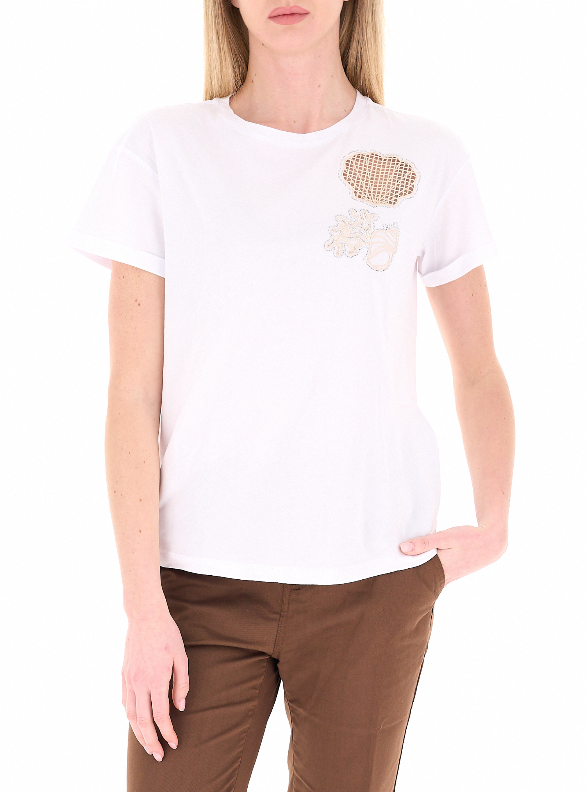 T-shirt cotone LIU JEANS BIANCO L