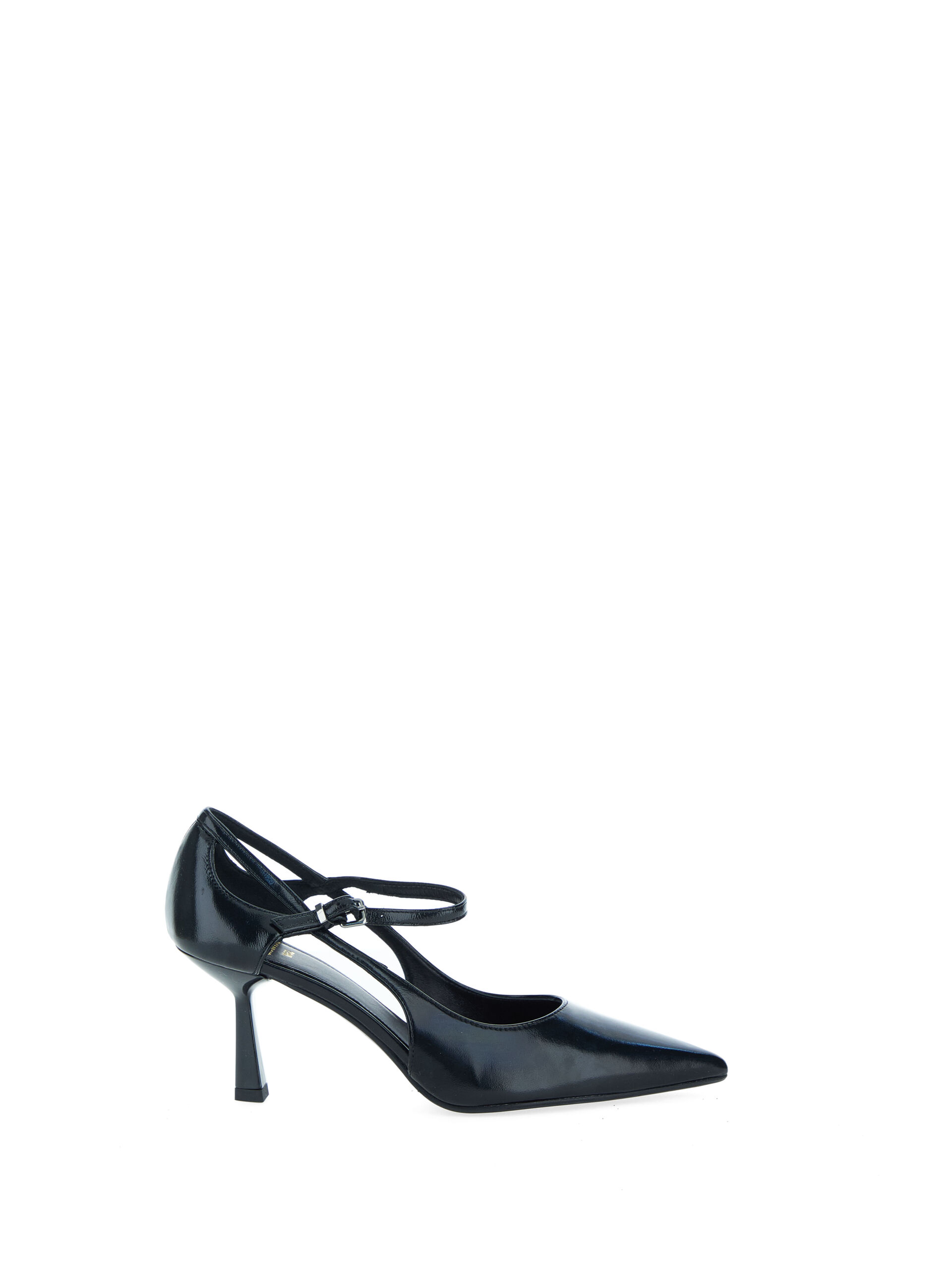 Décolleté con cinturino NERO
