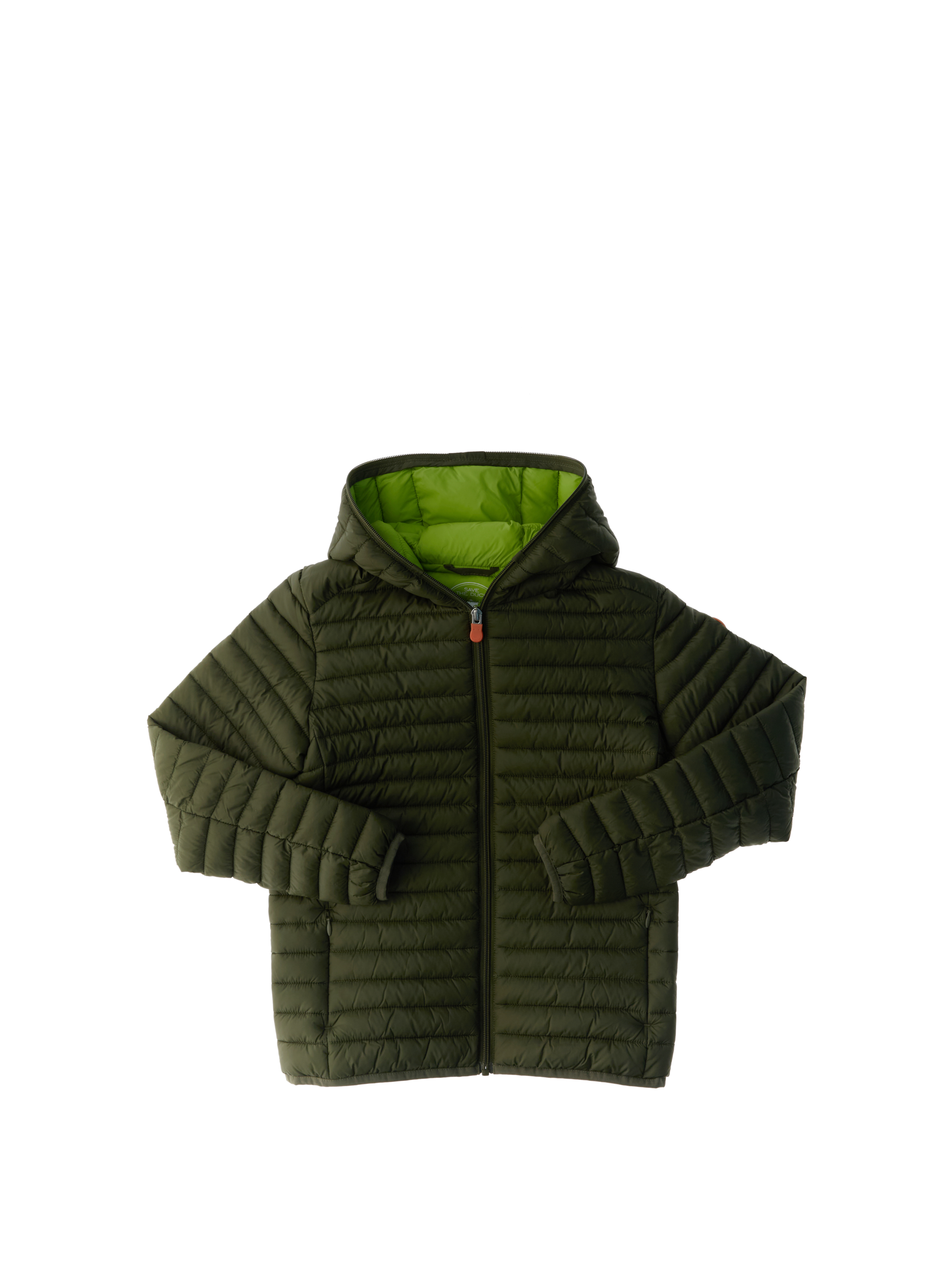 Piumino con cappuccio VERDE MILITARE