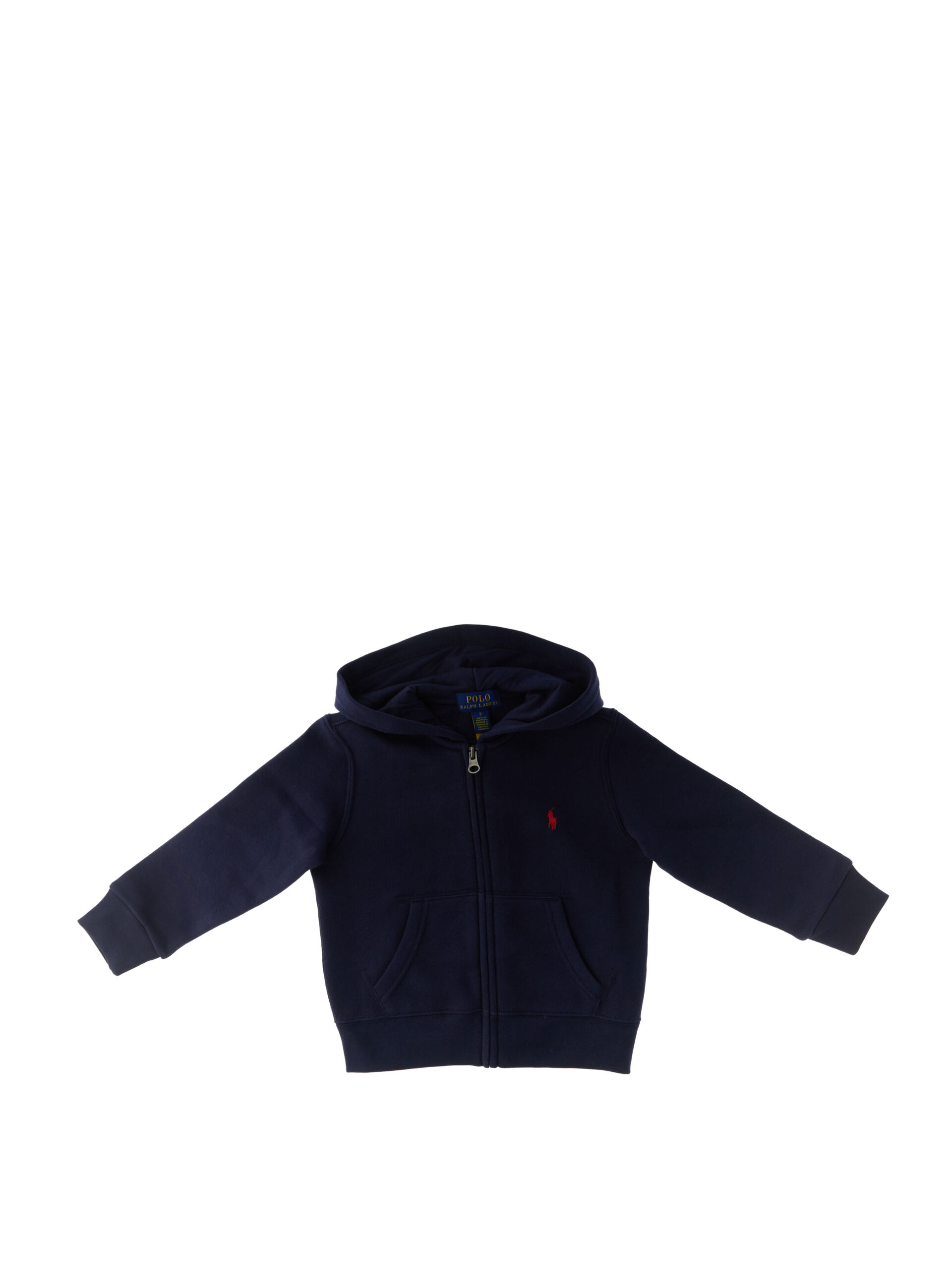 Felpa con zip POLO BOYS BLU 3