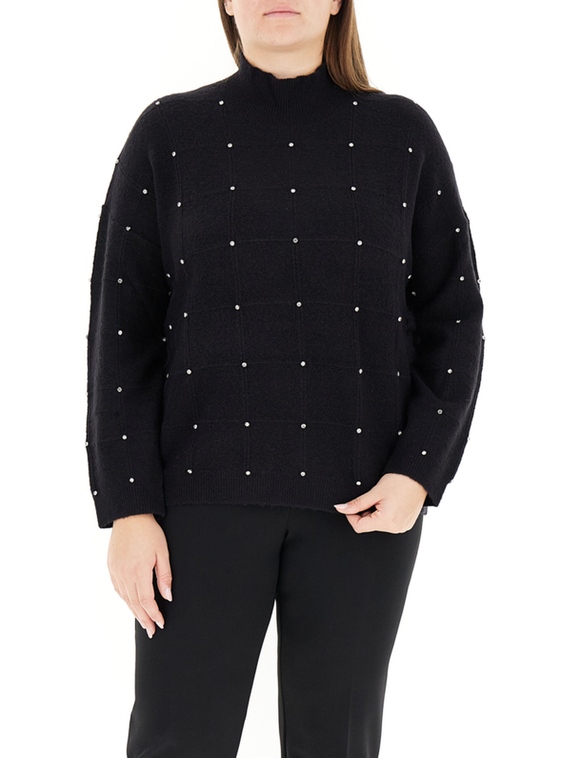 Maglione con strass N.O.W. NATION OF WOMEN by PERSONA