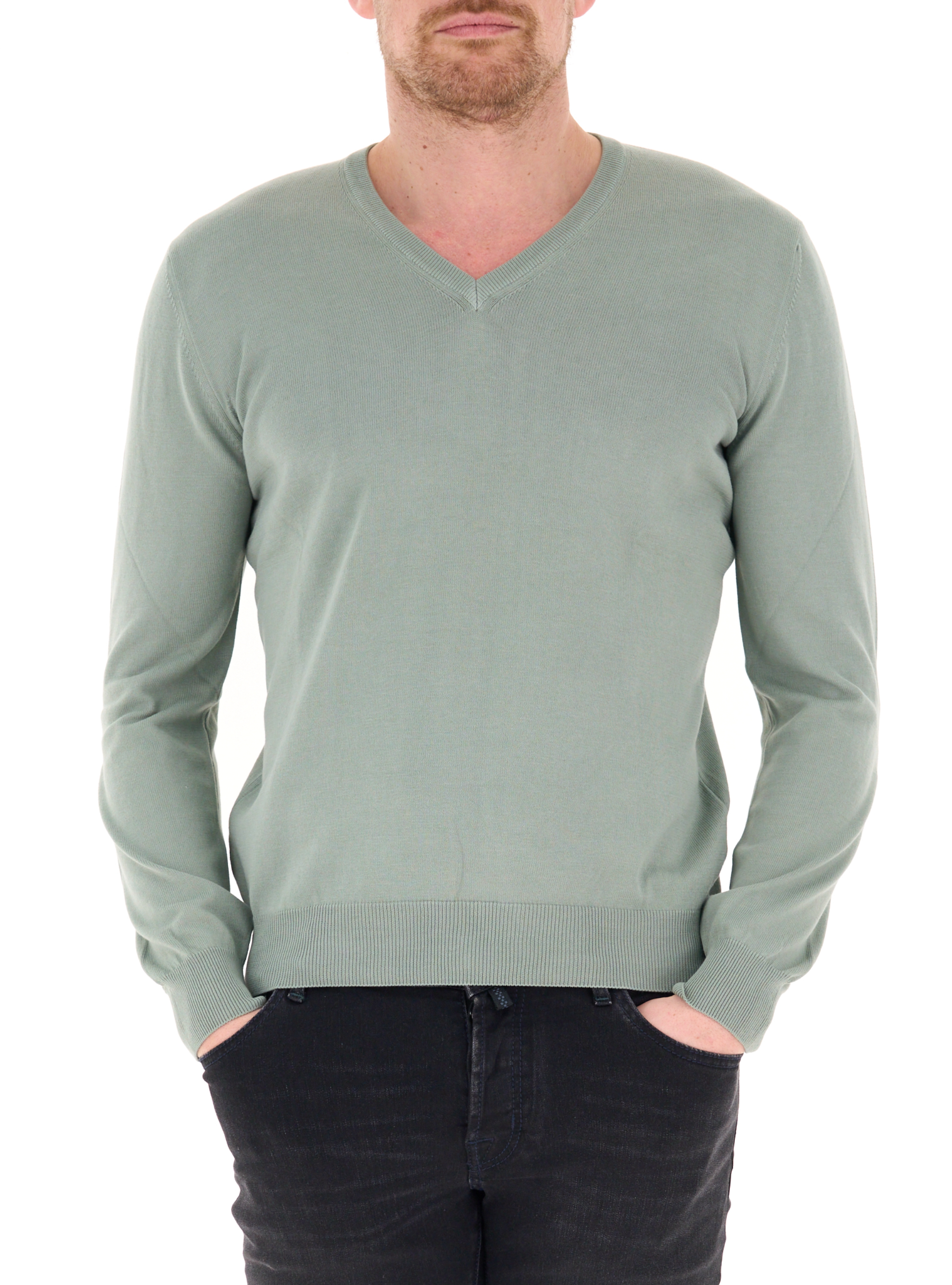 Maglia scollo V SALVIA 50