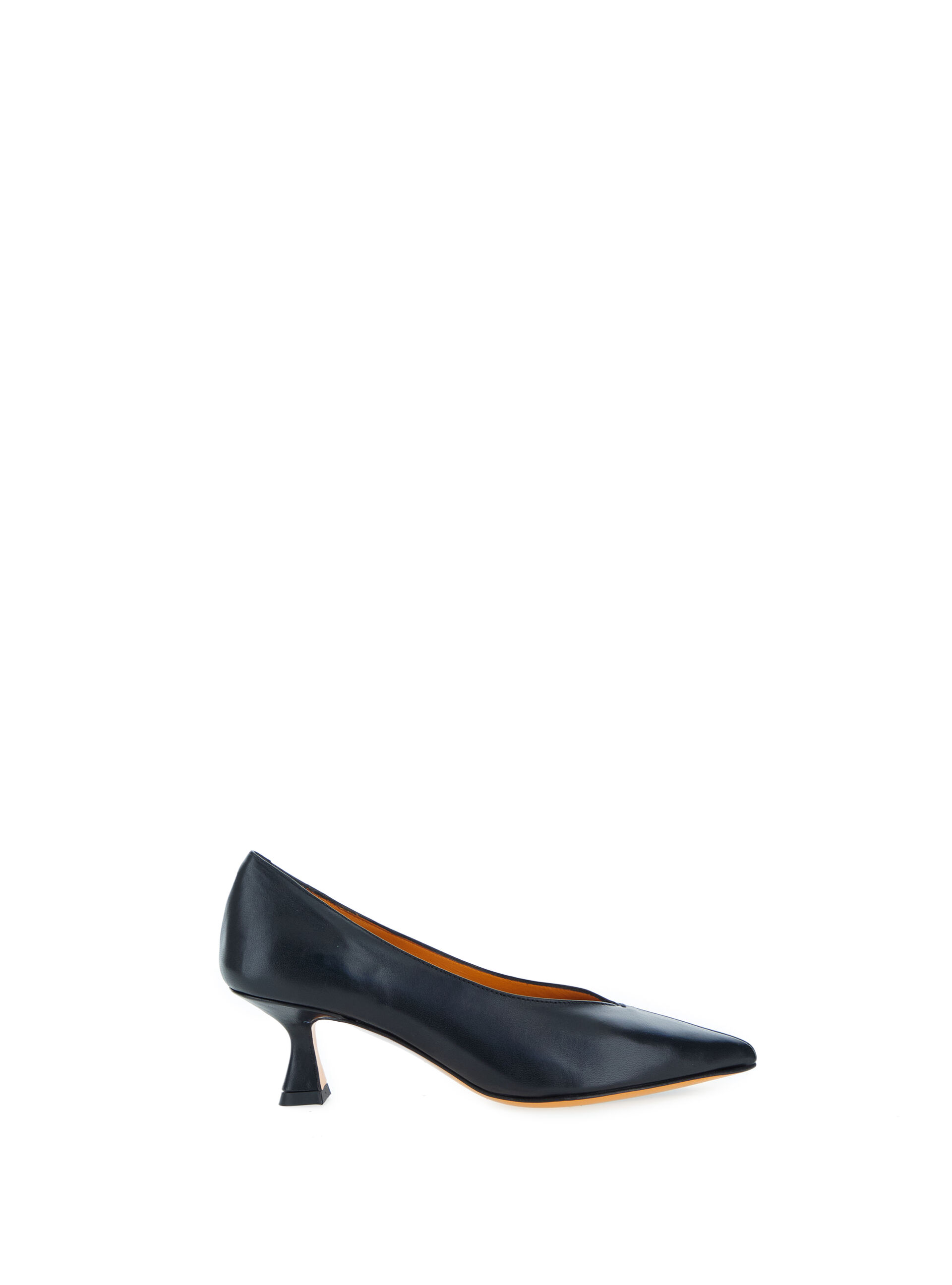 Décolleté in pelle NERO
