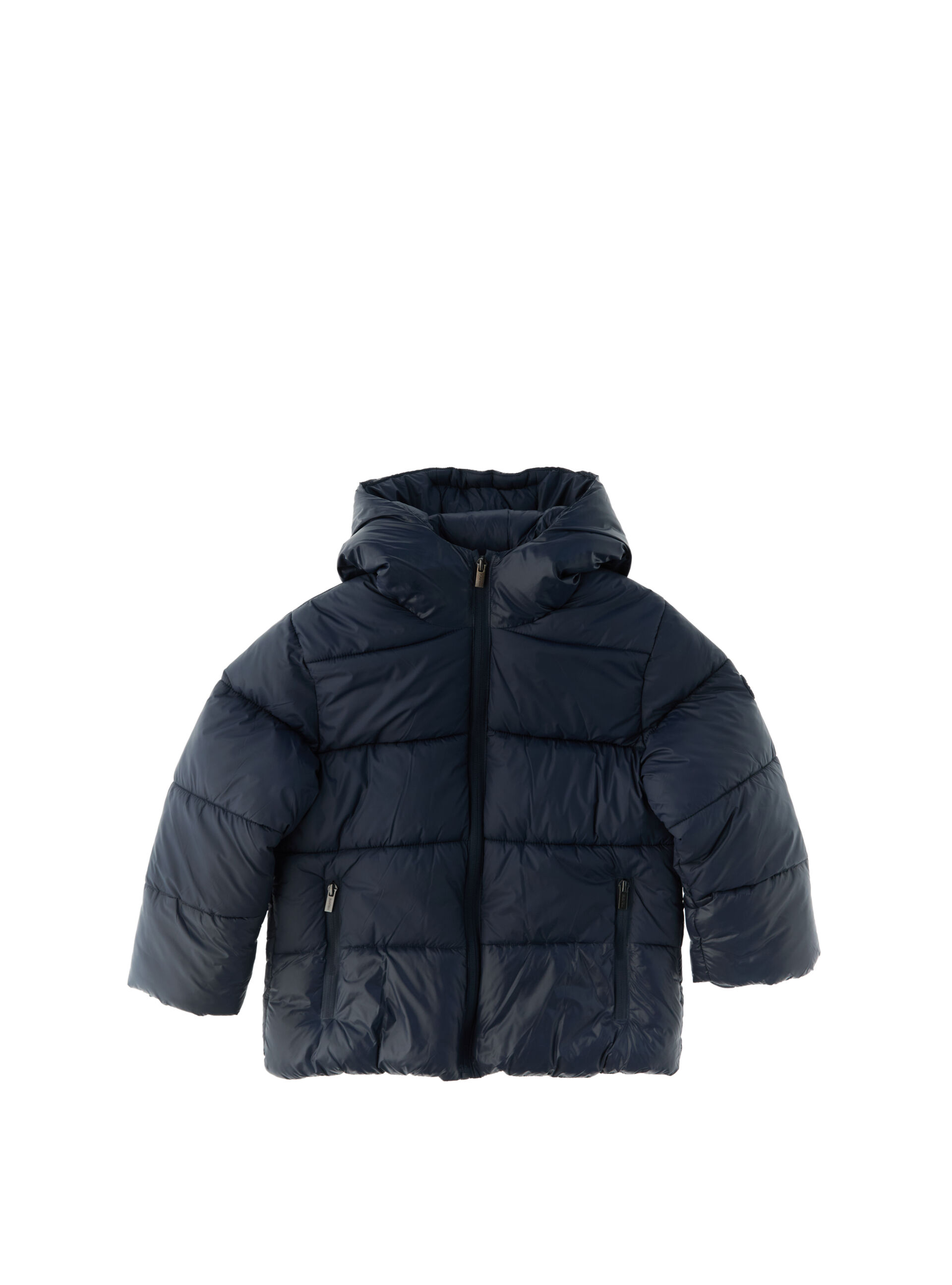 Piumino con cappuccio BLU NAVY