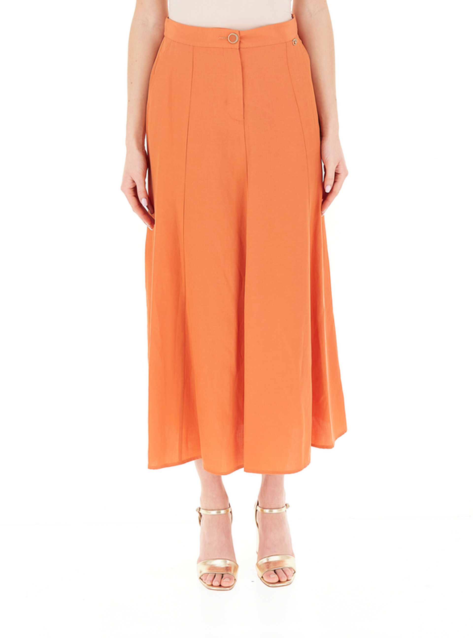 Gonna a ruota LIU JEANS ARANCIONE 40