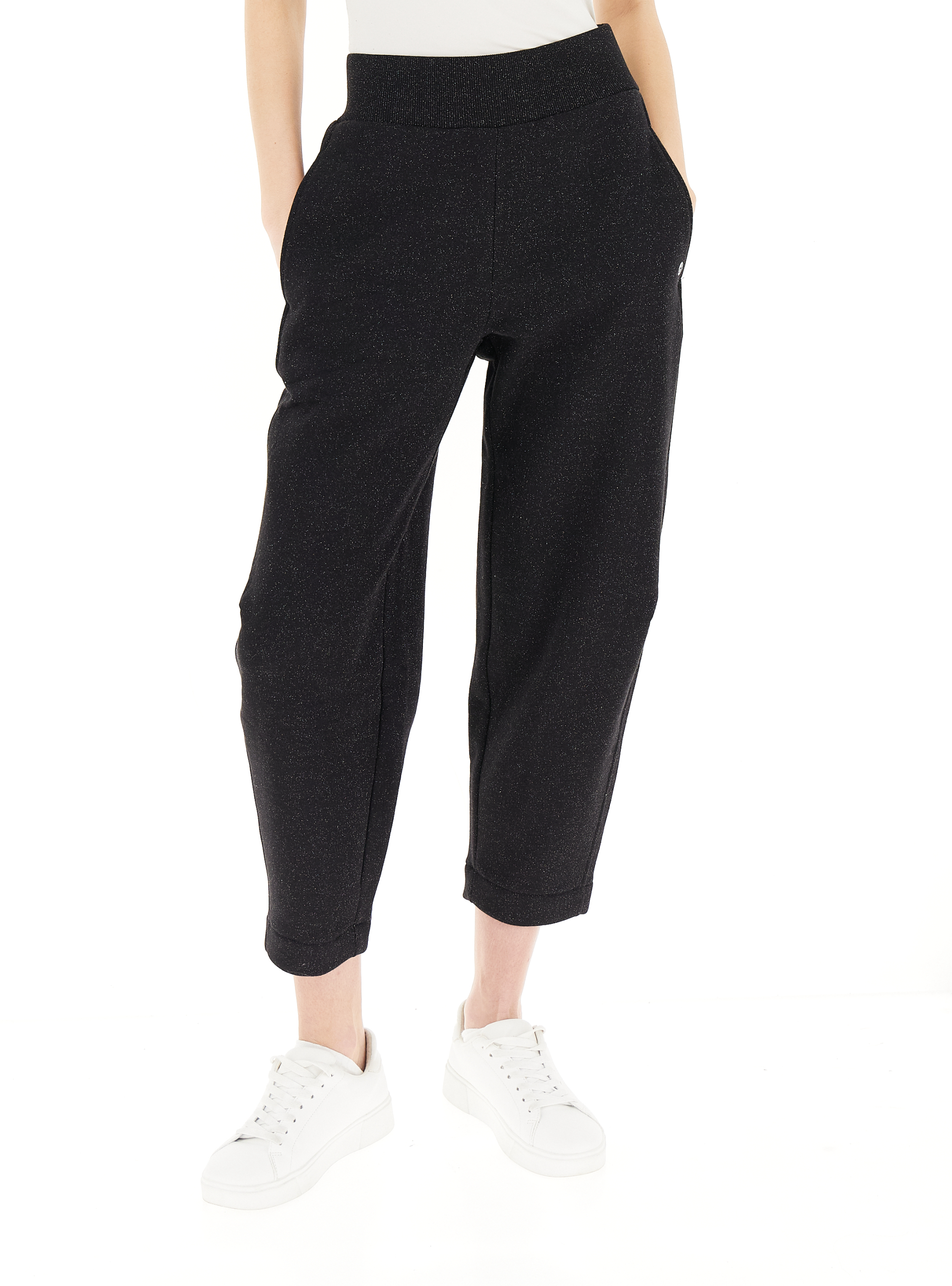 DEHA Pantalone in felpa NERO