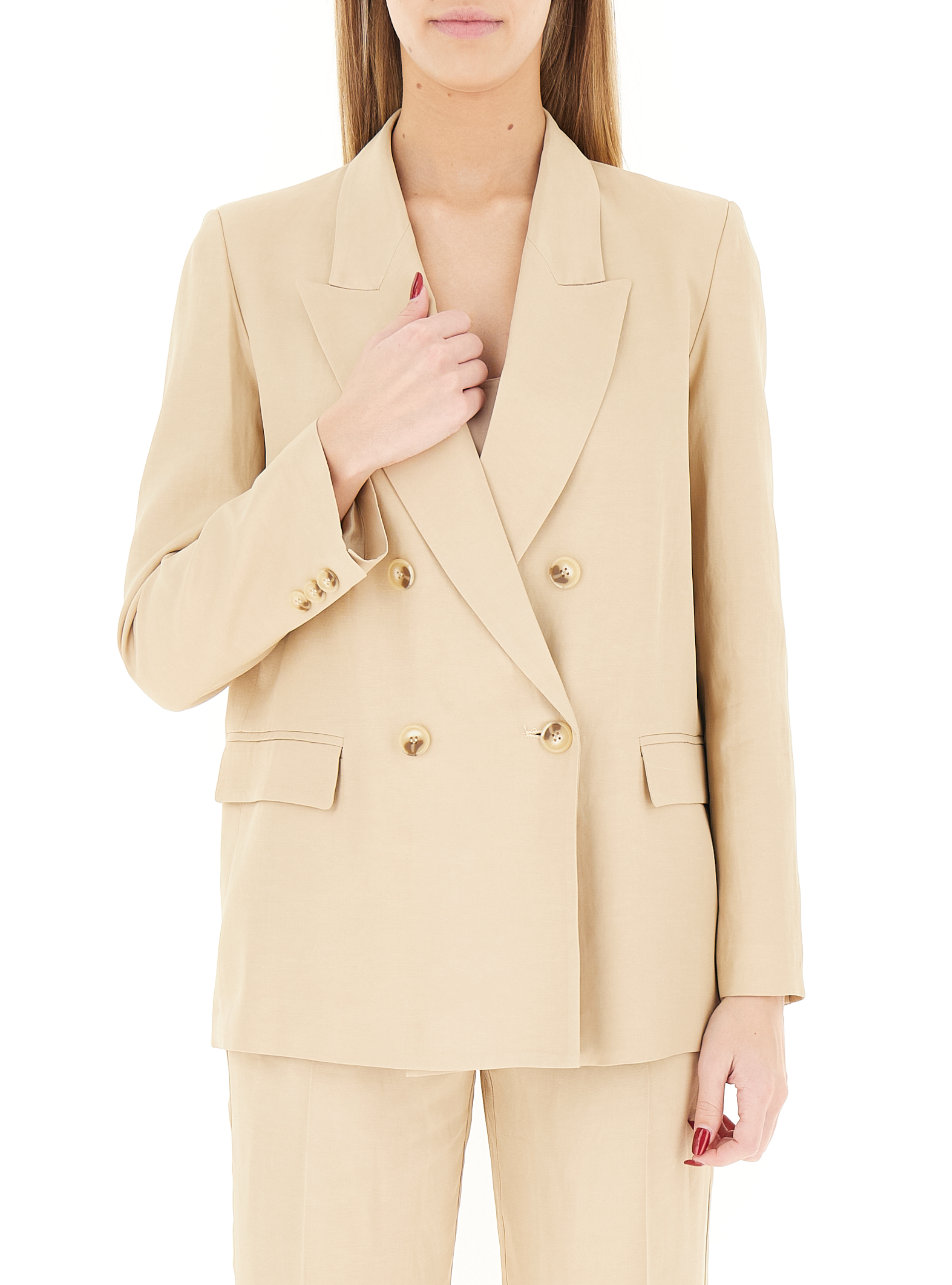 VICOLO Blazer misto viscosa BEIGE