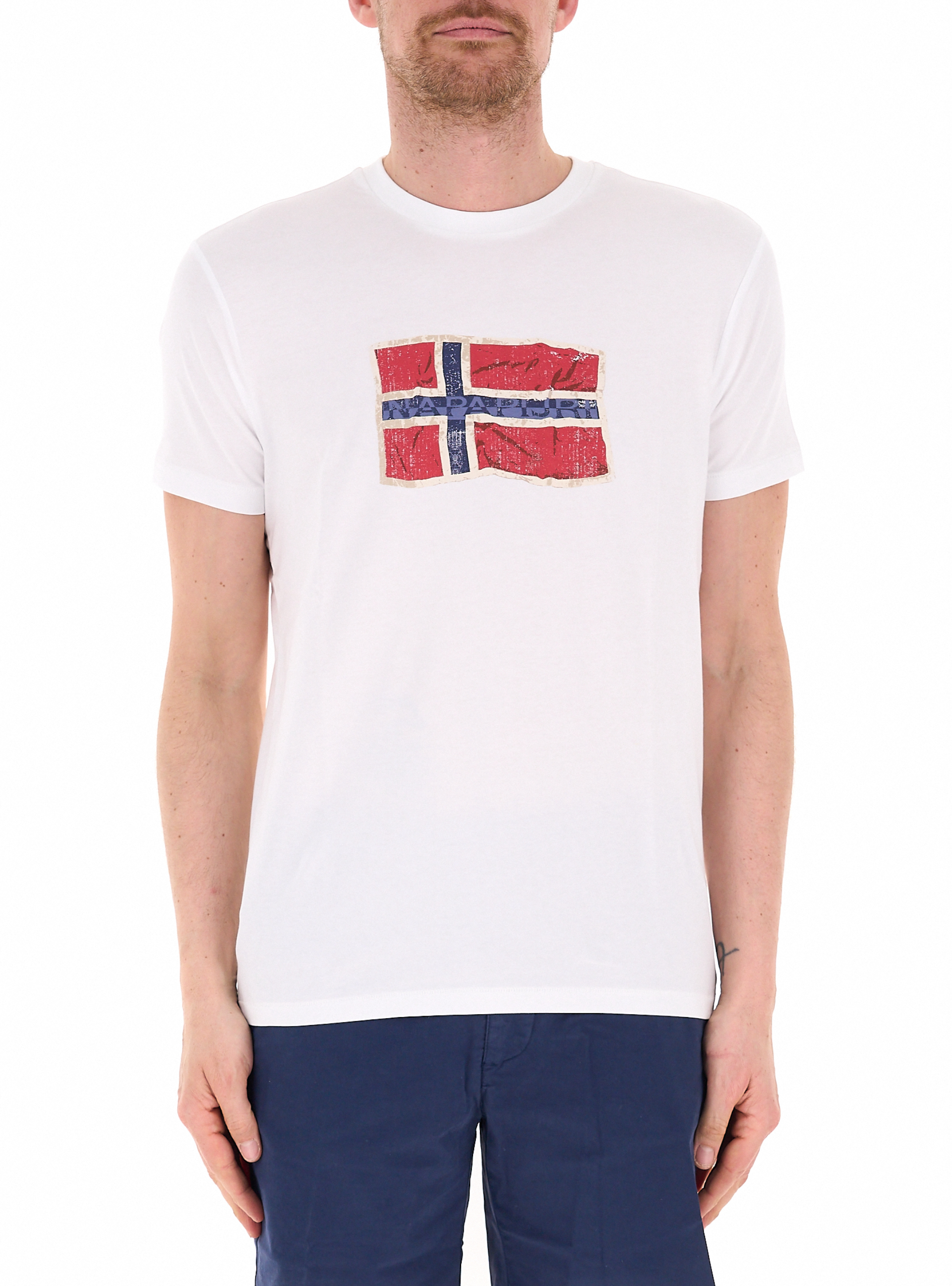 Napapijri T-shirt in cotone PANNA