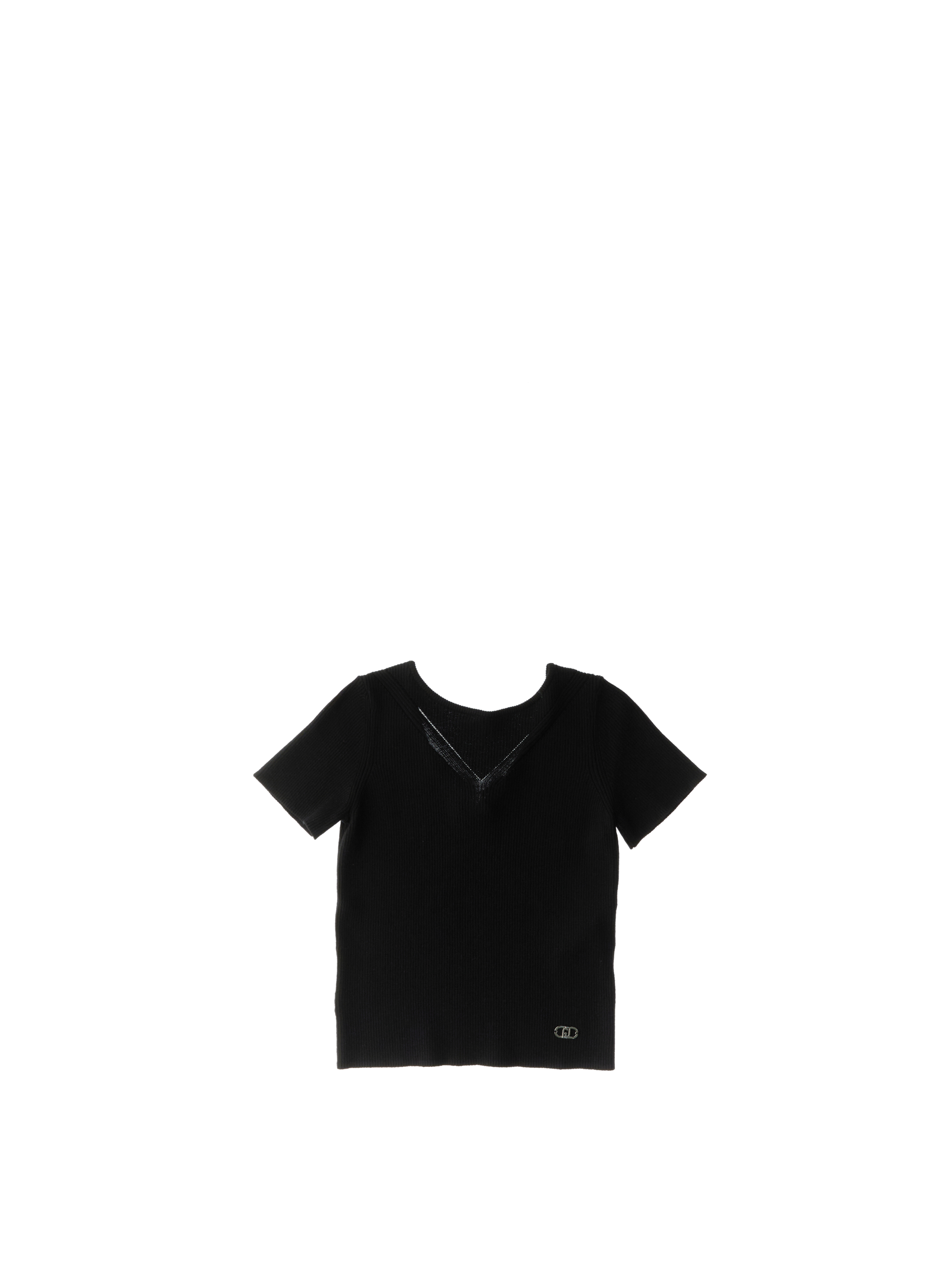 Maglia in viscosa JUNIOR NERO