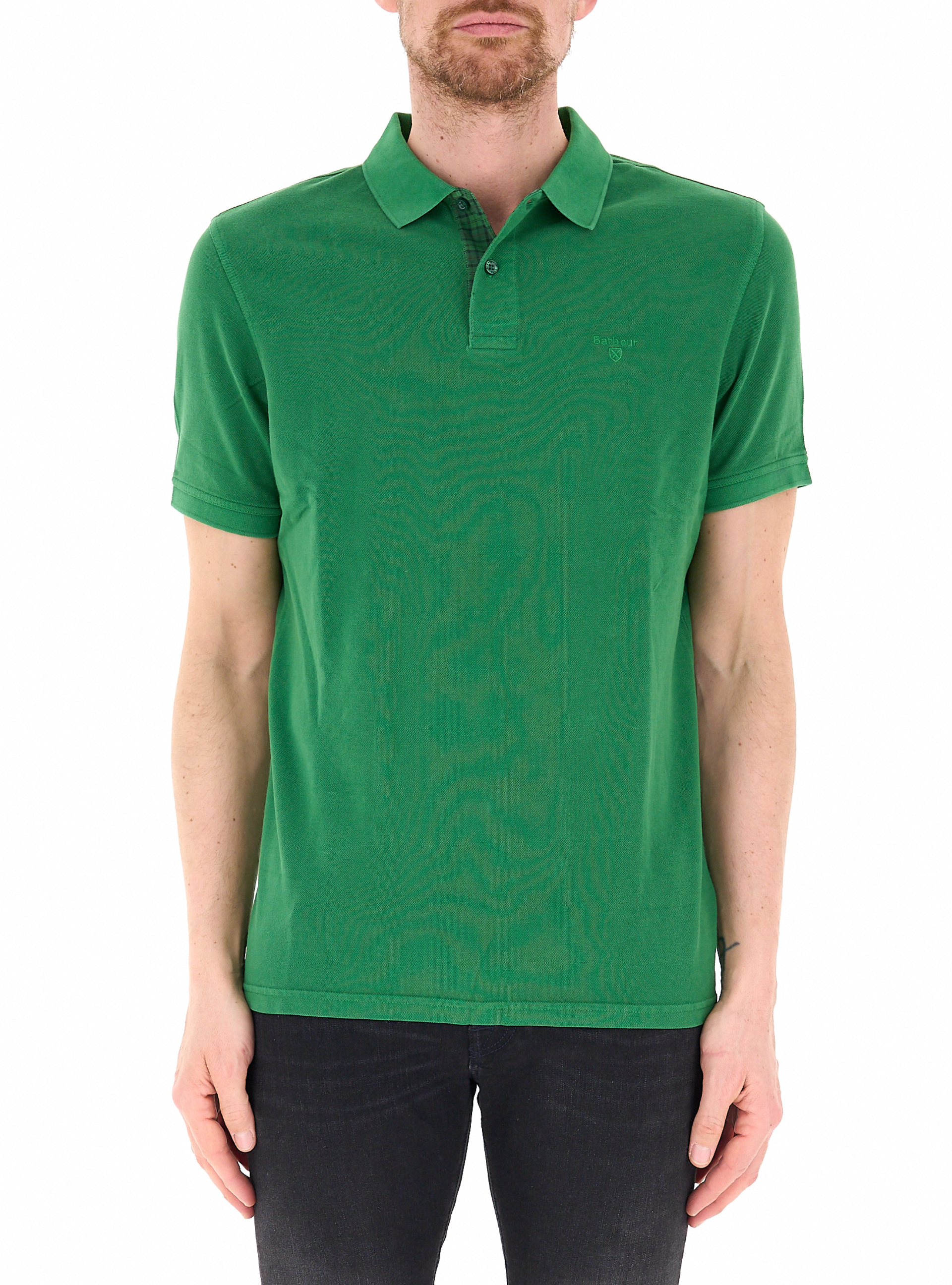 Barbour Polo in cotone SMERALDO