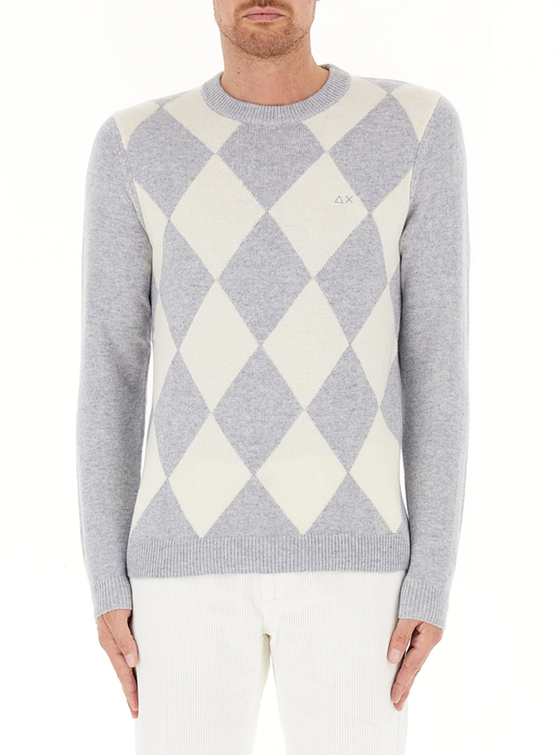 SUN68 Maglione misto lana GRIGIO