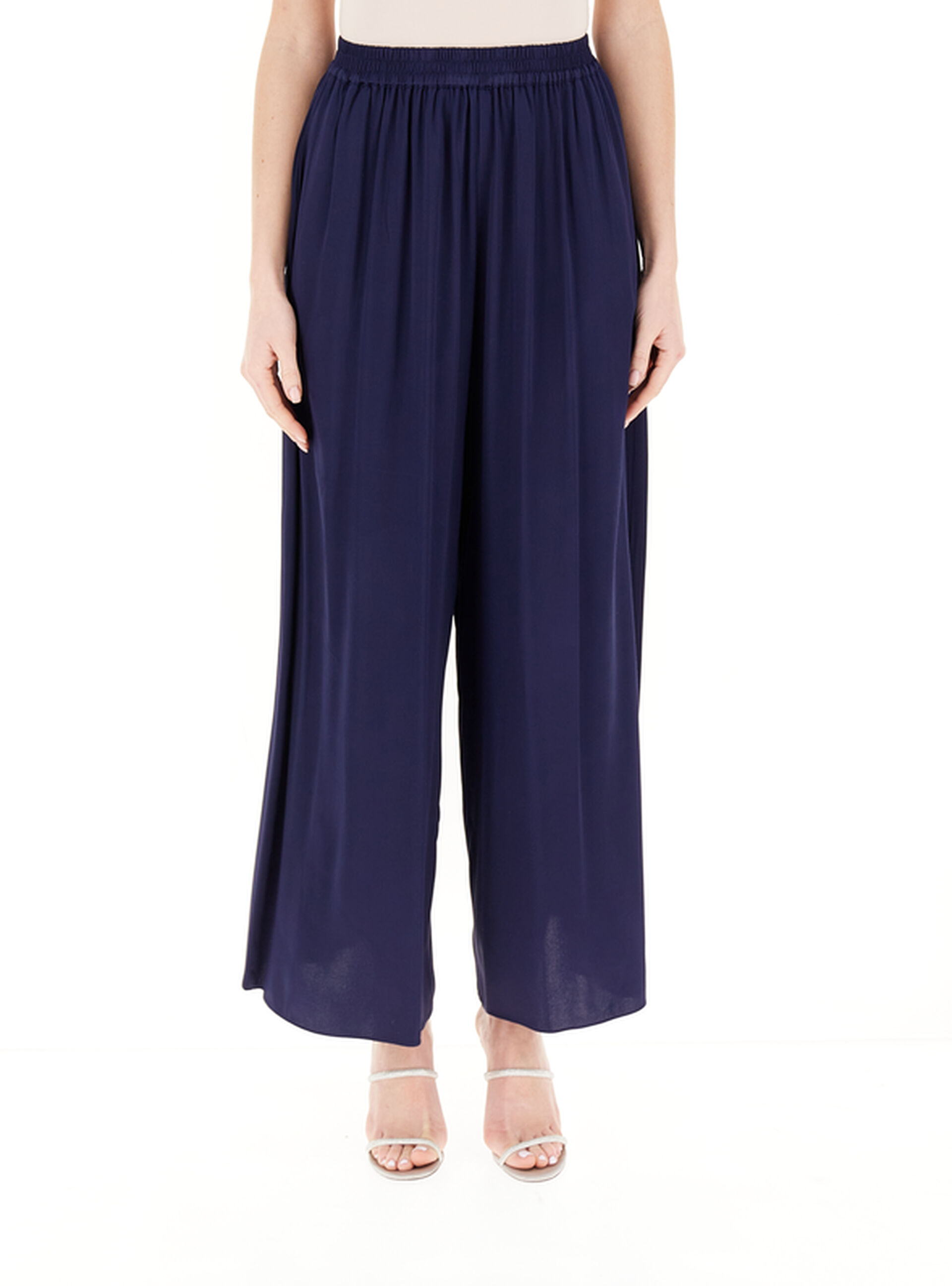 Pantalone in viscosa BLU NOTTE M