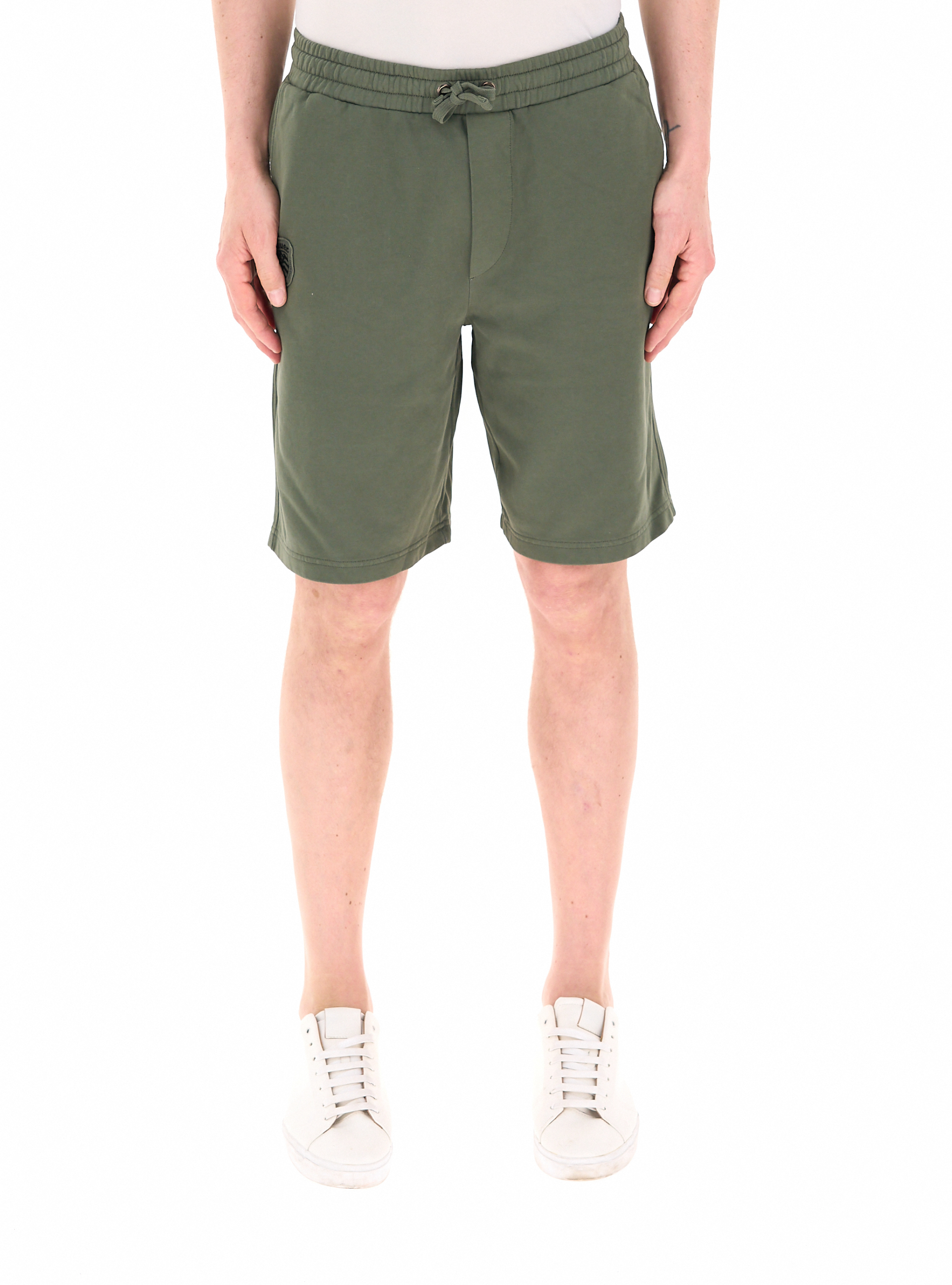 Bermuda in felpa VERDE MILITARE S