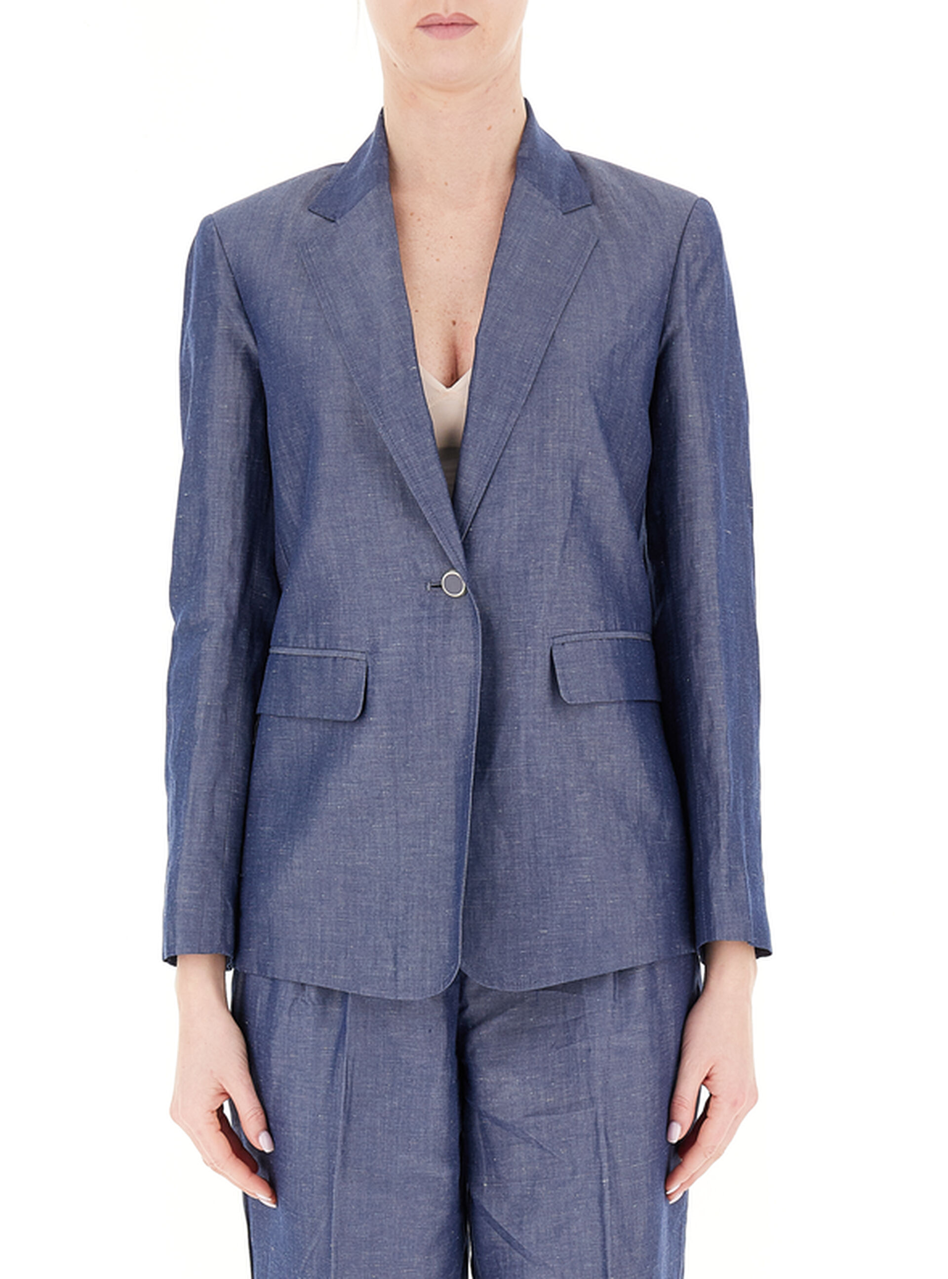 Blazer monopetto LIU JEANS BLU AVIO