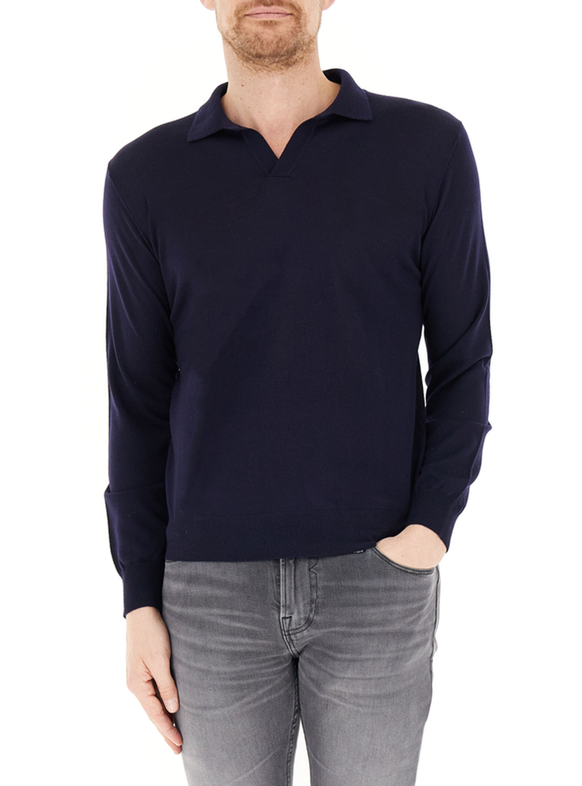 Maglione lana merino BLU NAVY