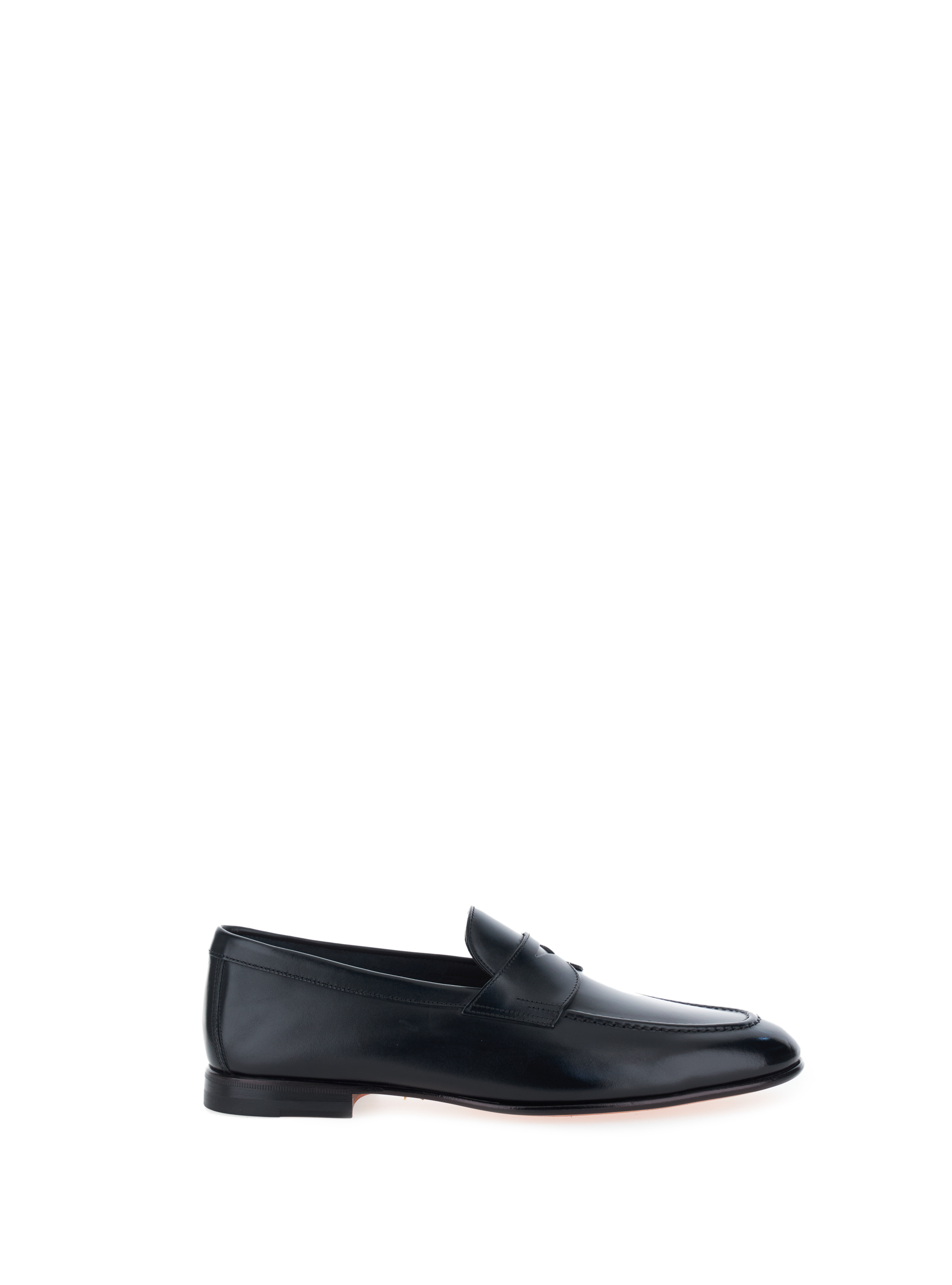 SANTONI Mocassini in pelle NERO