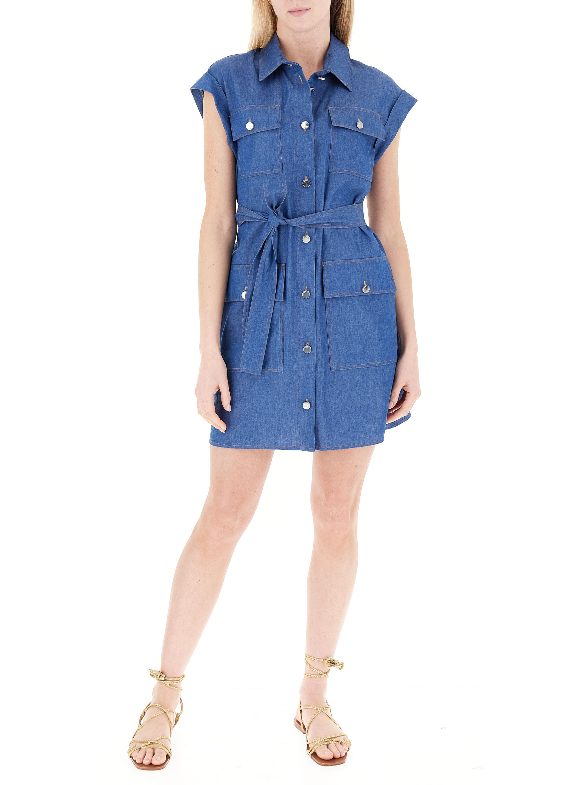 Abito in cotone LIU JEANS BLU 46
