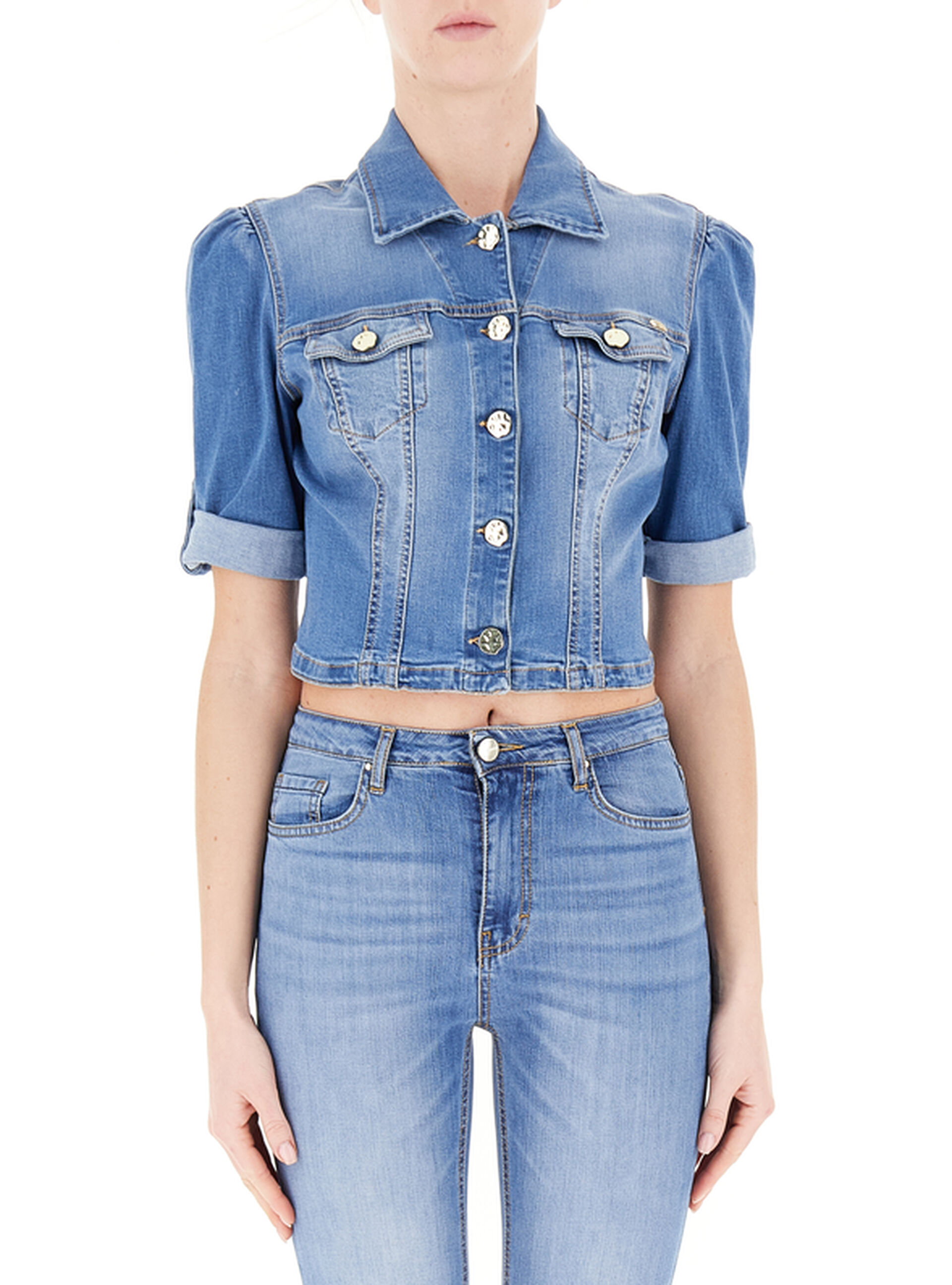 KOCCA Giacca in jeans BLU CHIARO