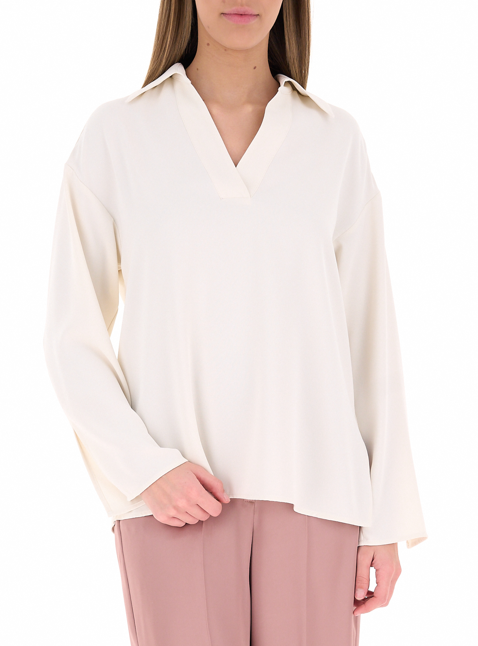 Blusa maniche lunghe PANNA