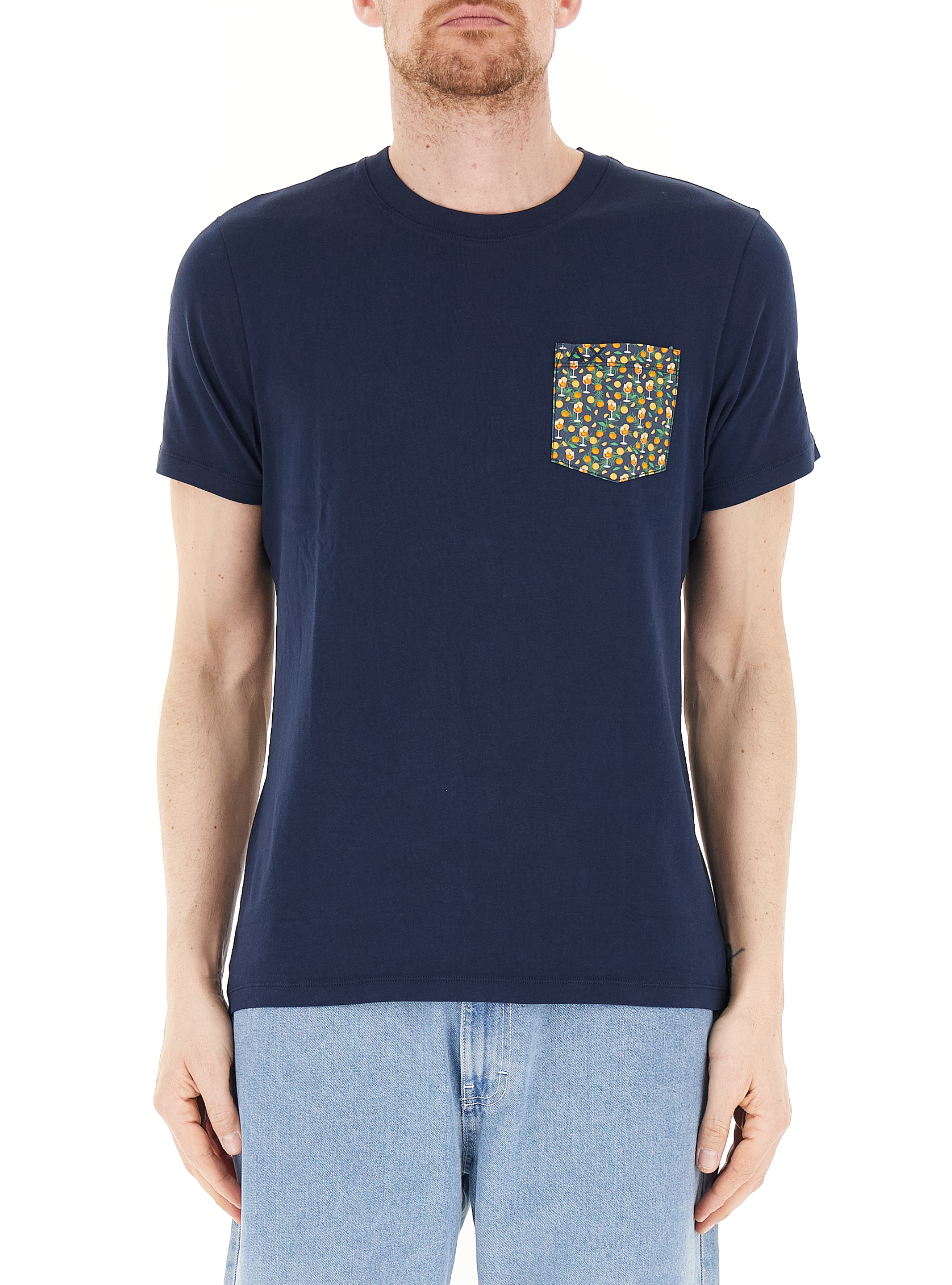T-shirt con tasca BLU NAVY XL
