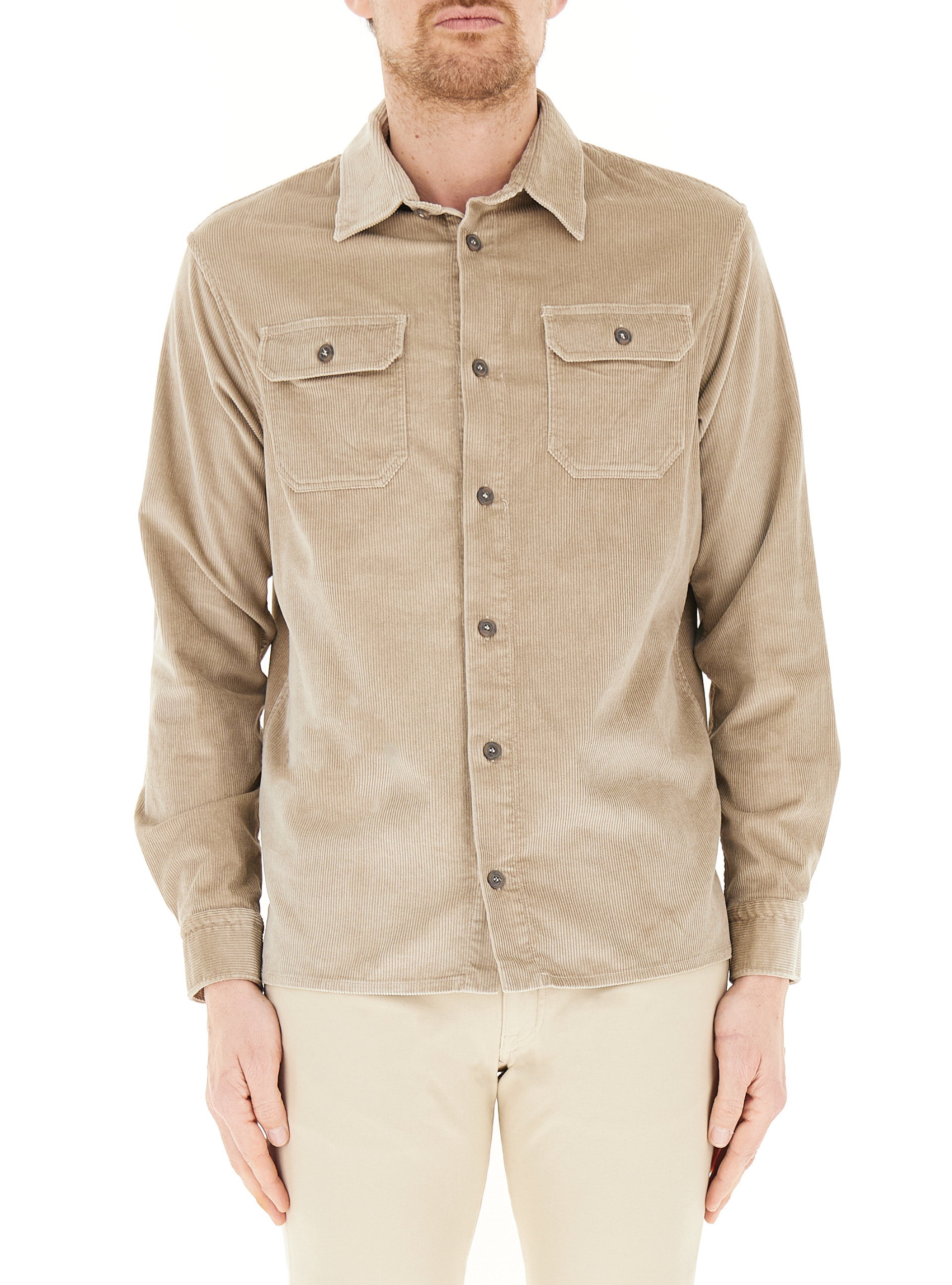 Camicia velluto costine BEIGE