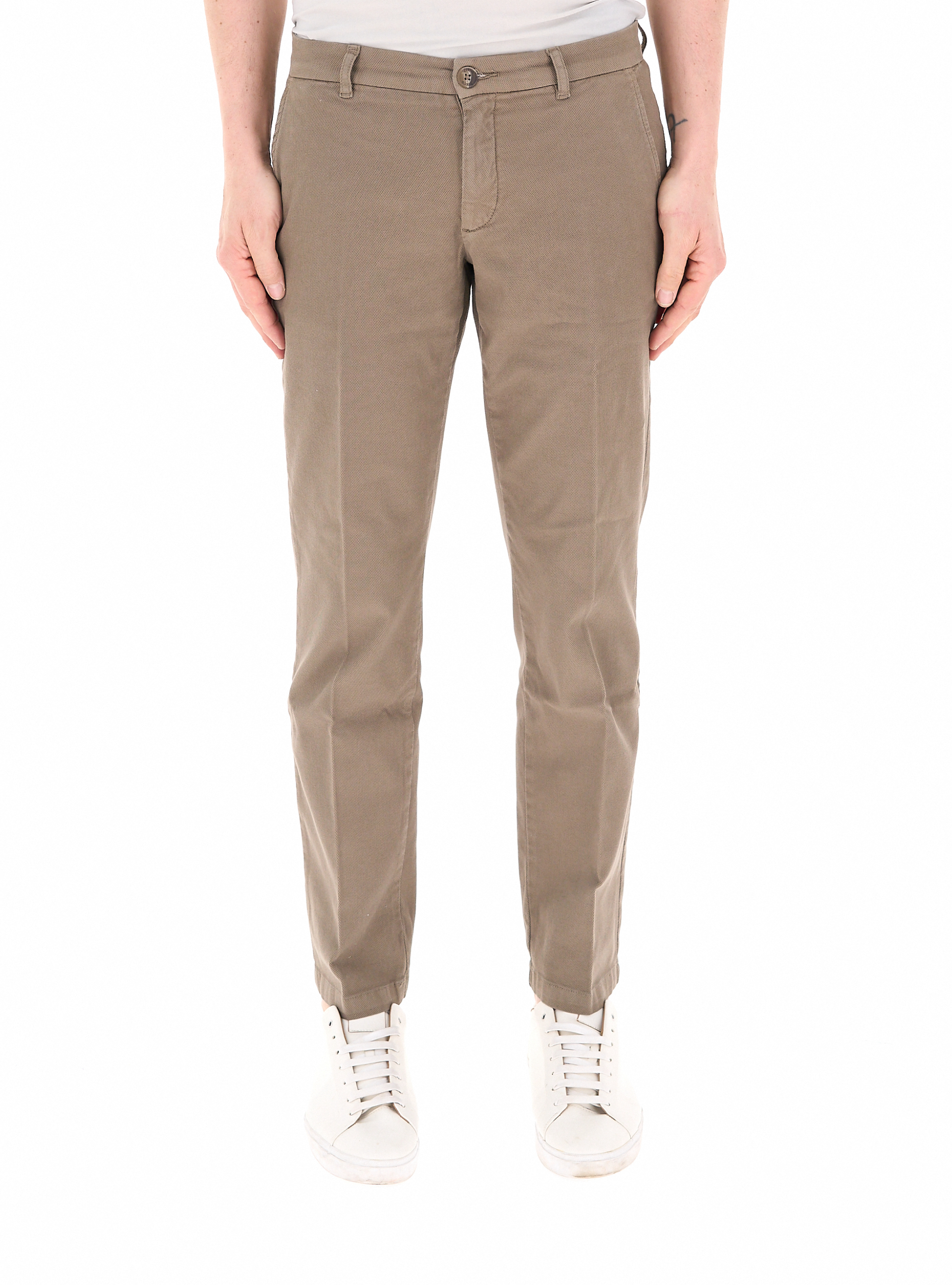 Guess Pantalone in cotone FANGO