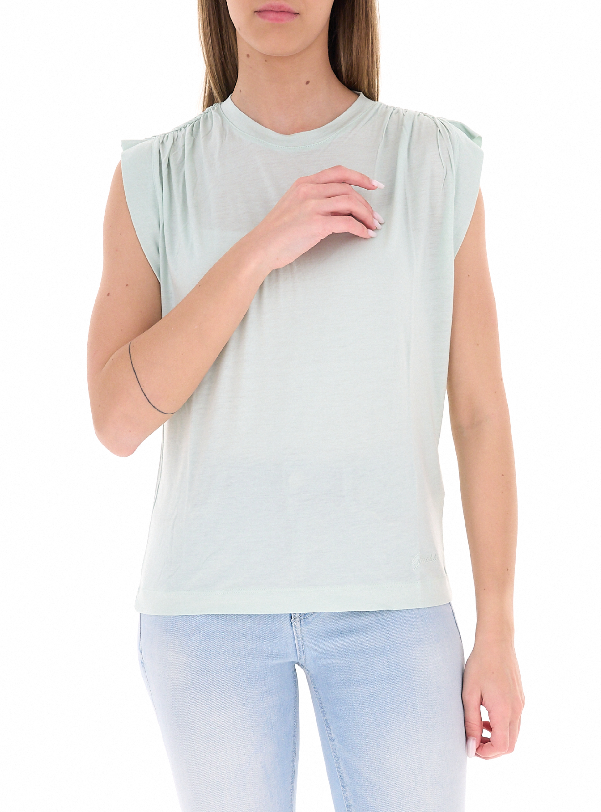 T-shirt girocollo GRIGIO TÉ VERDE