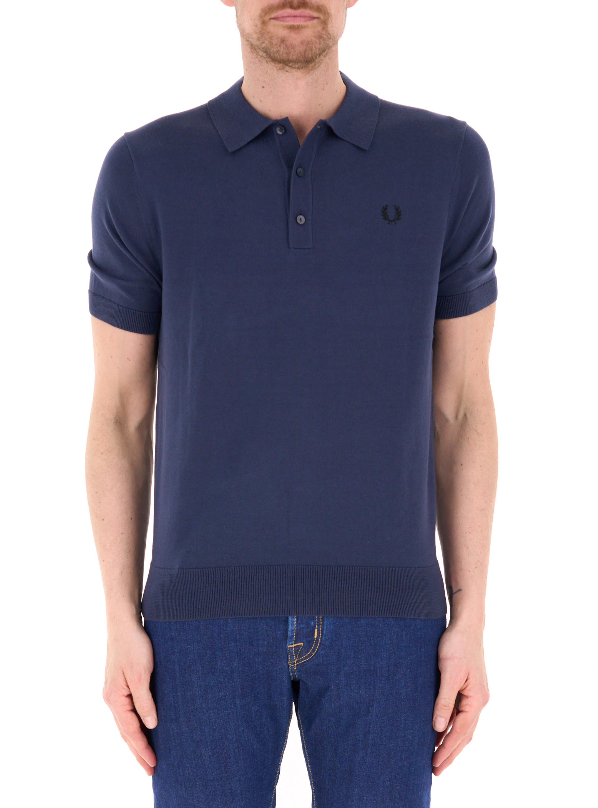 Fred Perry Polo in cotone BLU NAVY