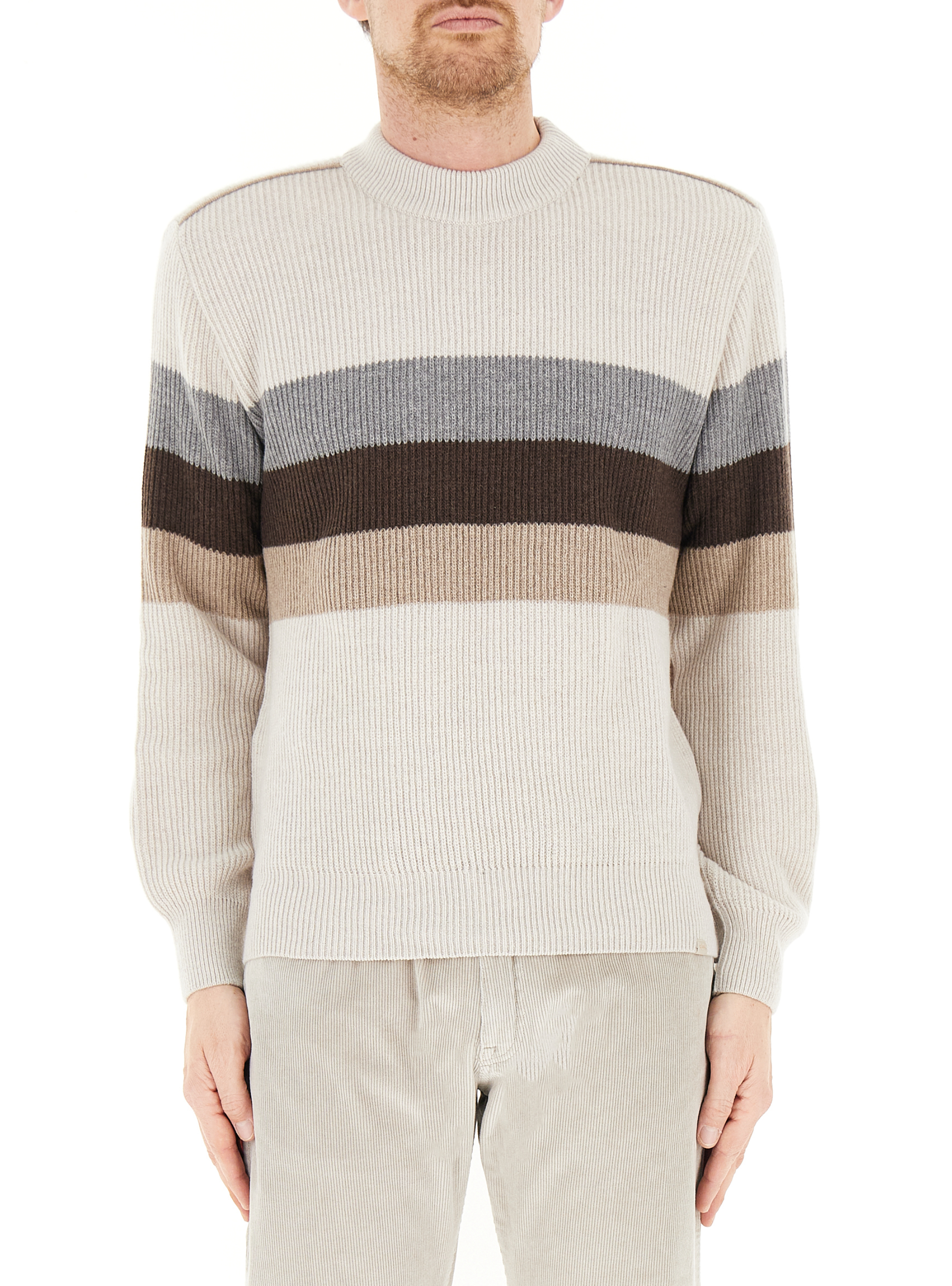 Maglione misto lana AVORIO XL
