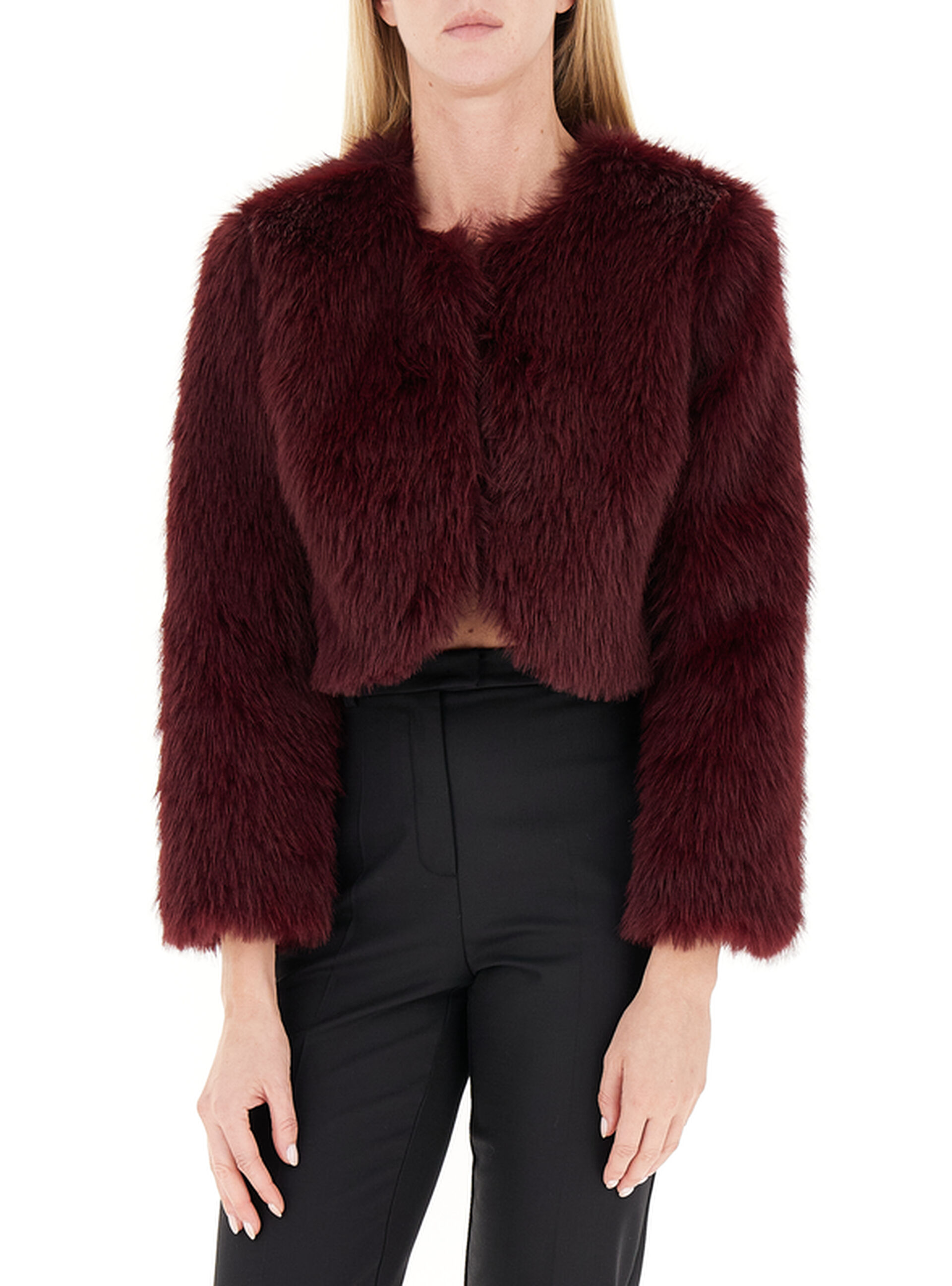 Giacca finta pelliccia BORDEAUX XS