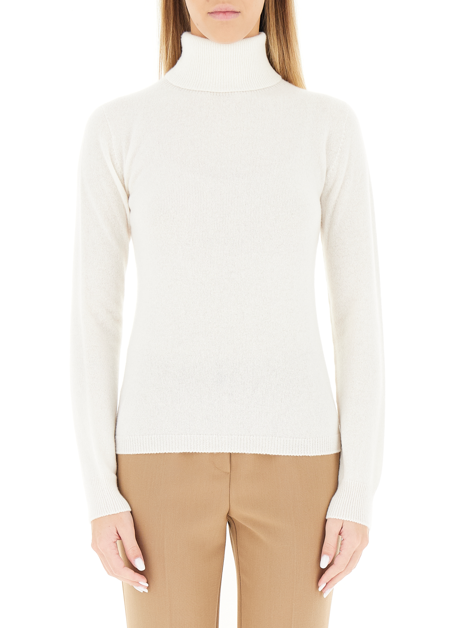 FERRANTE Maglione dolcevita PANNA