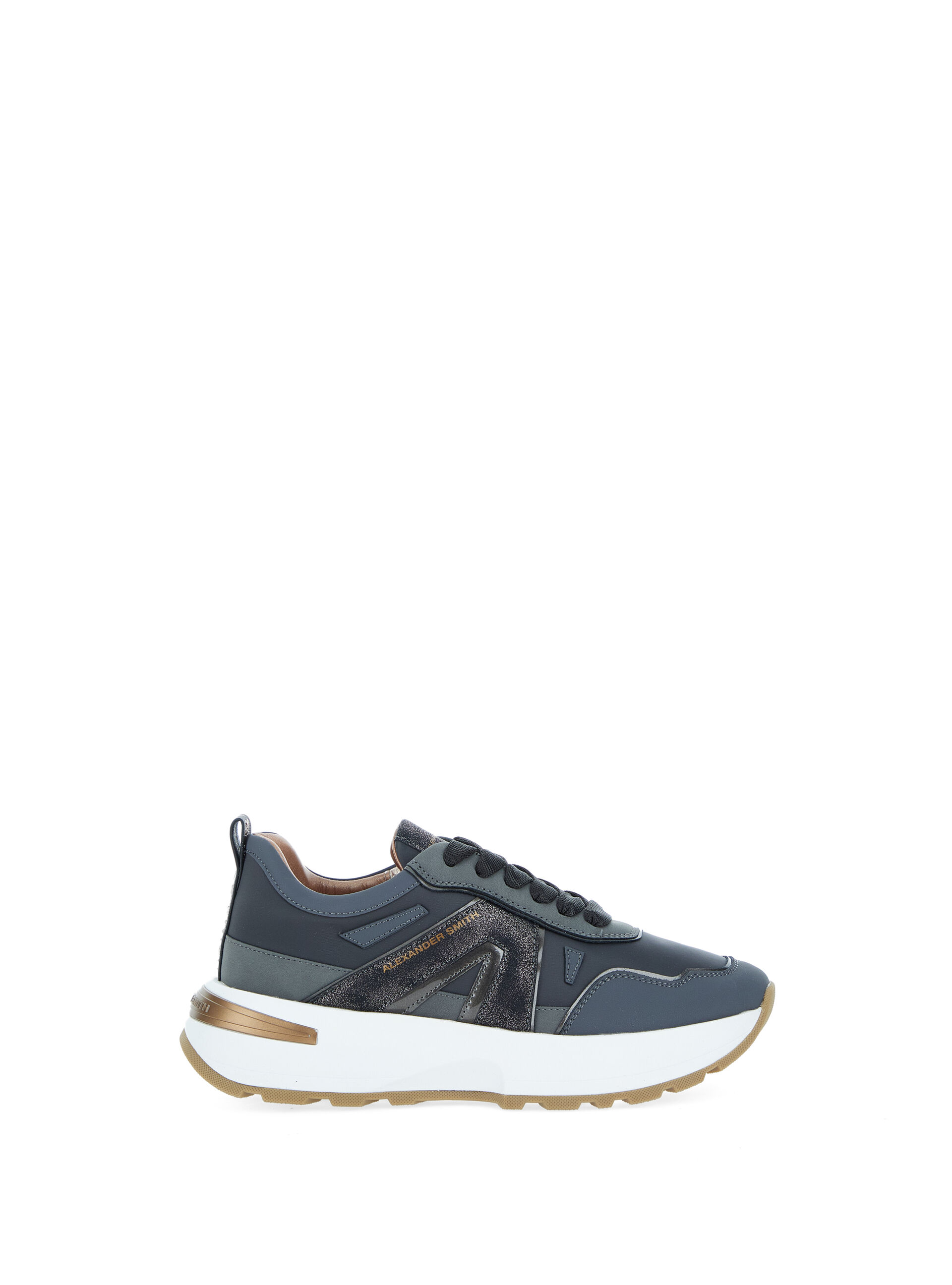Sneakers con inserti ANTRACITE