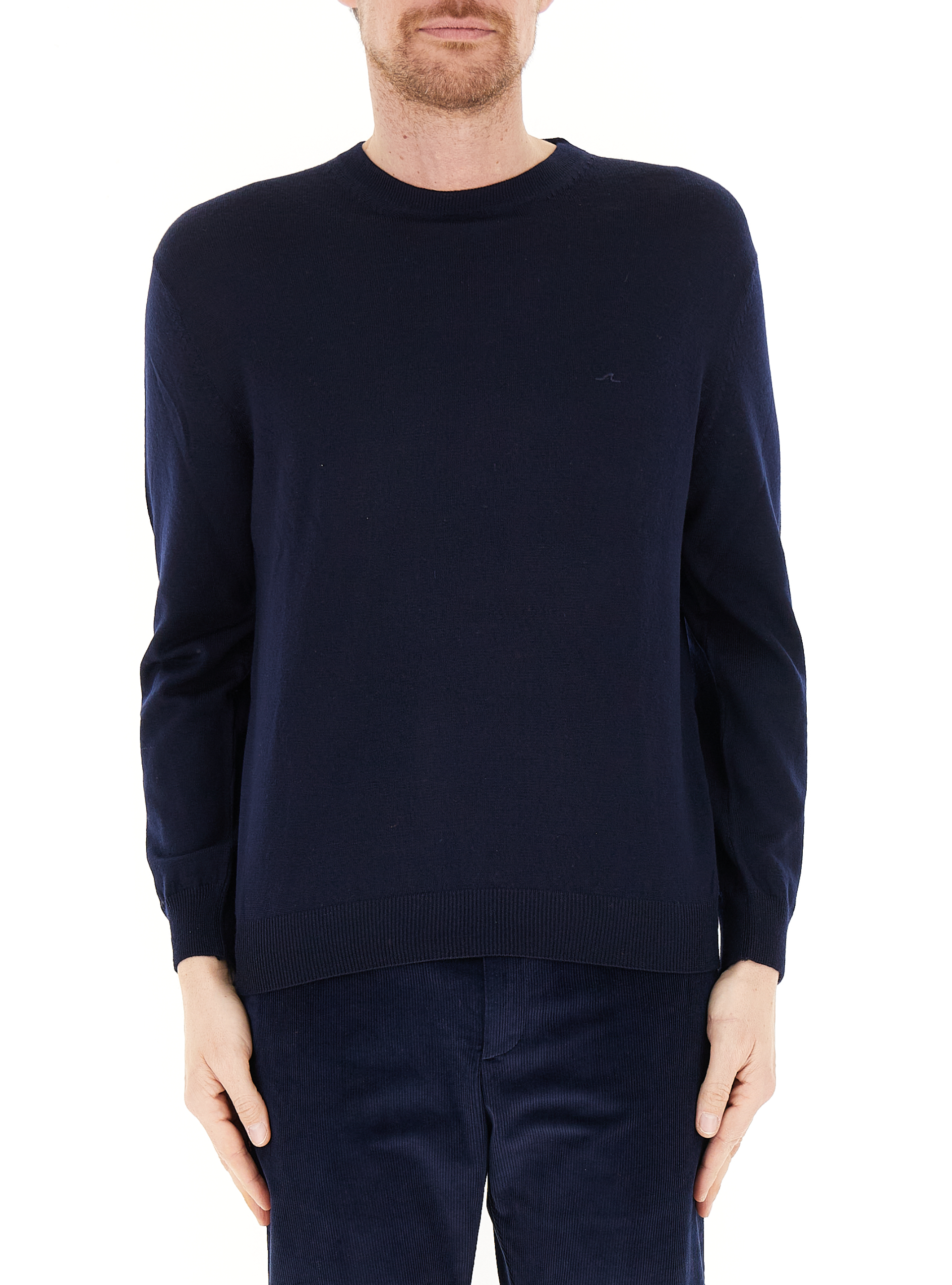Maglione lana vergine BLU NAVY