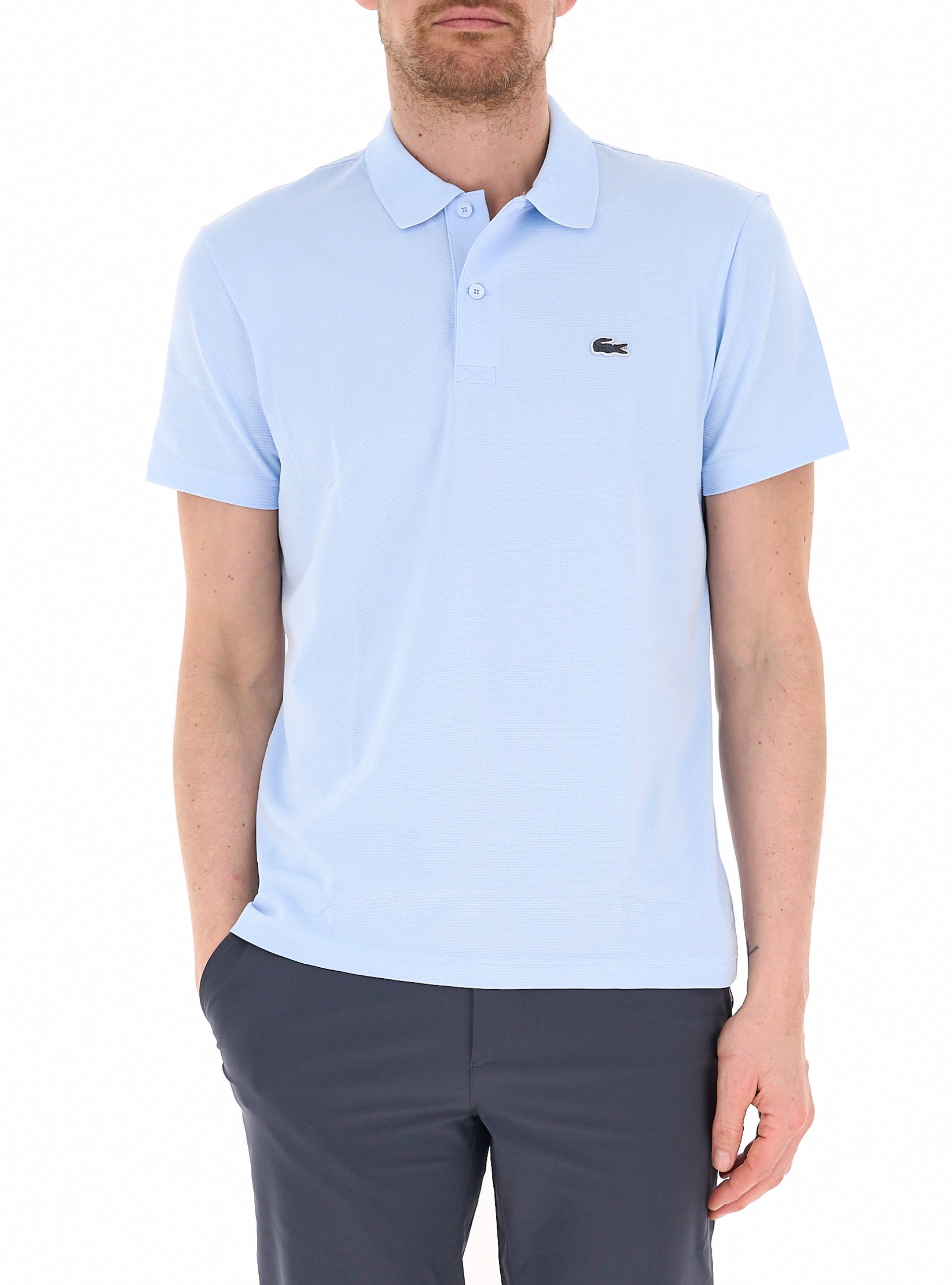 Polo in cotone AZZURRO CHIARO