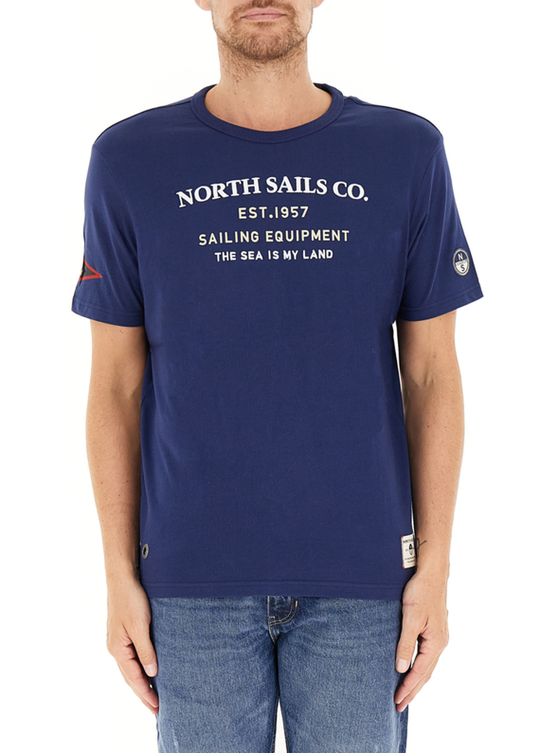 T-shirt girocollo BLU XL