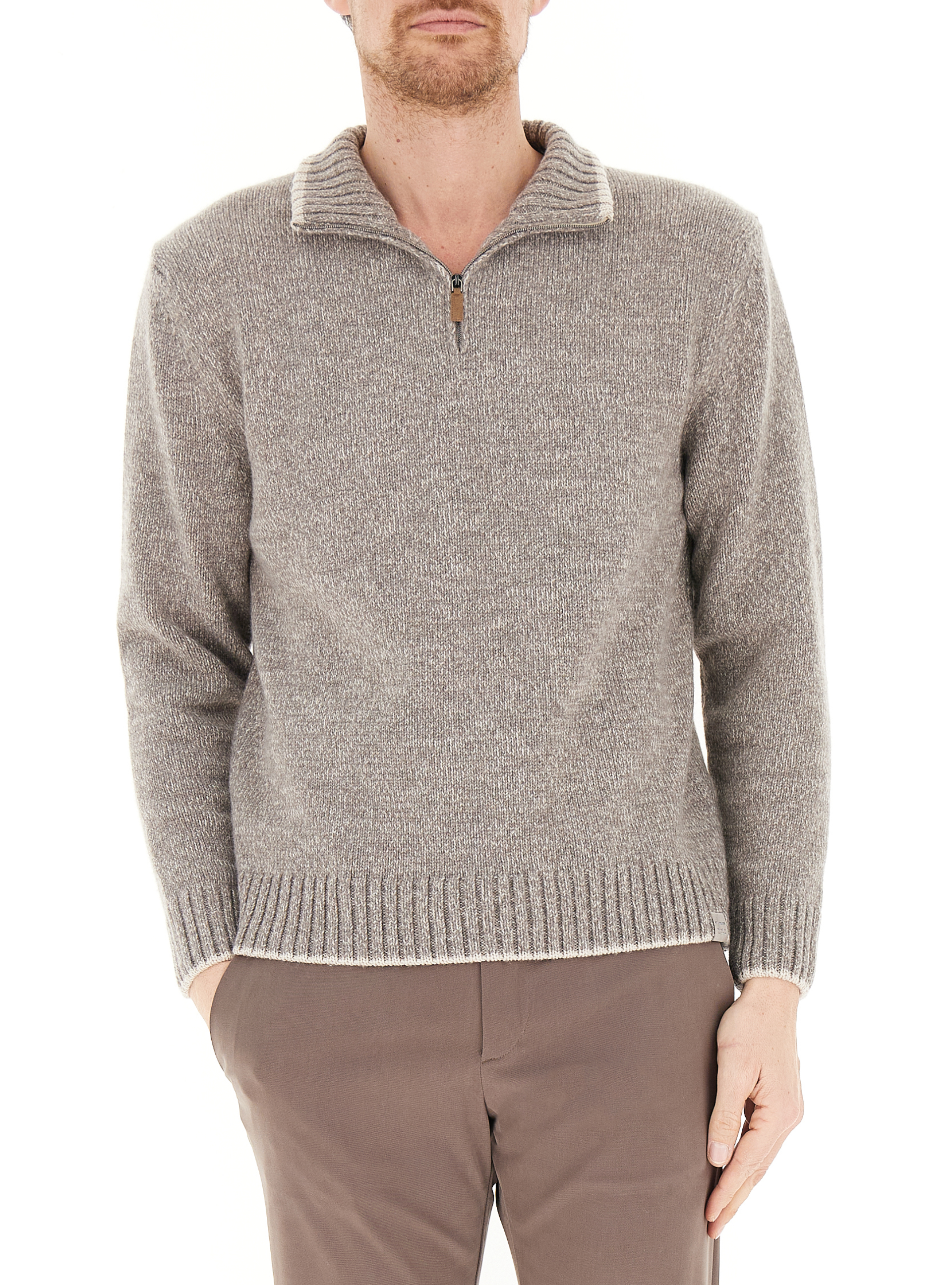 Maglione lana cashmere TORTORA M
