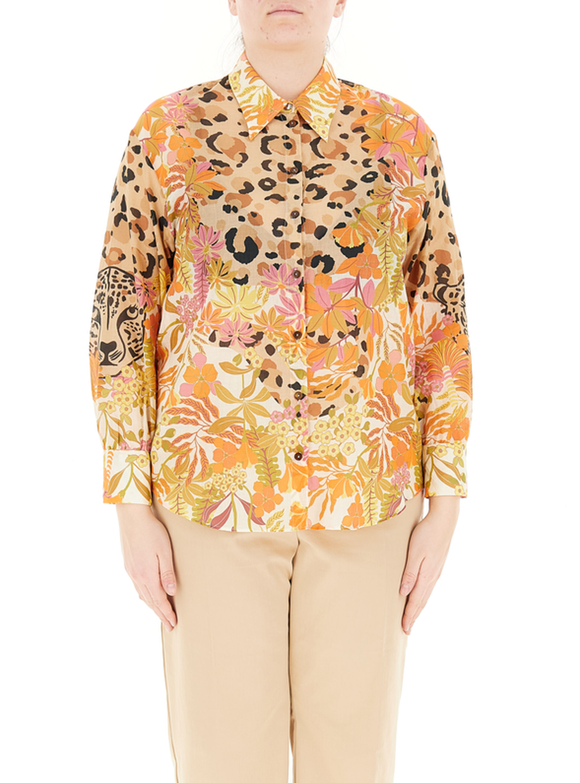 Camicia in fantasia COLLECTION ARANCIO INTENSO 46