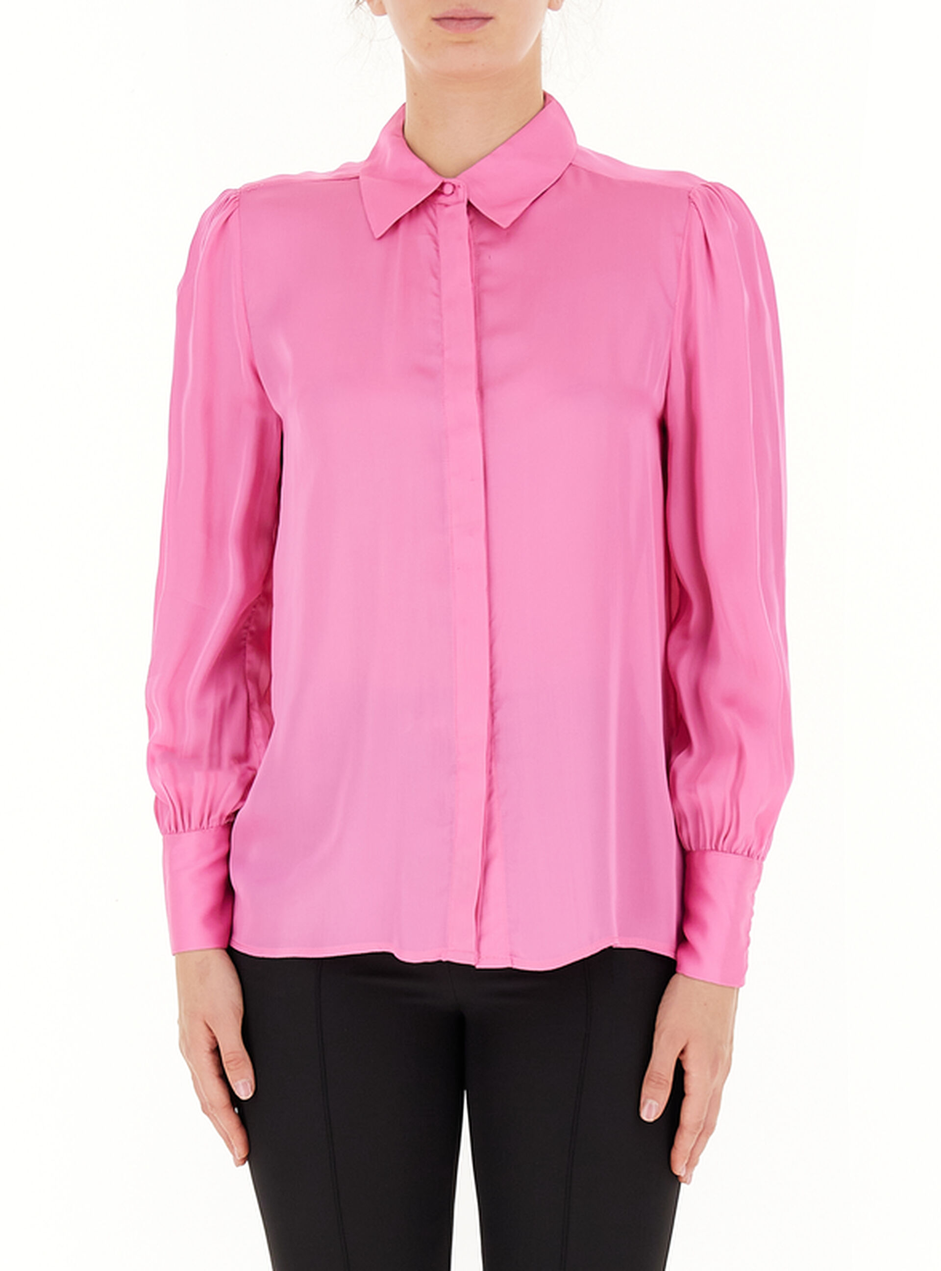 Camicia misto seta ROSA M